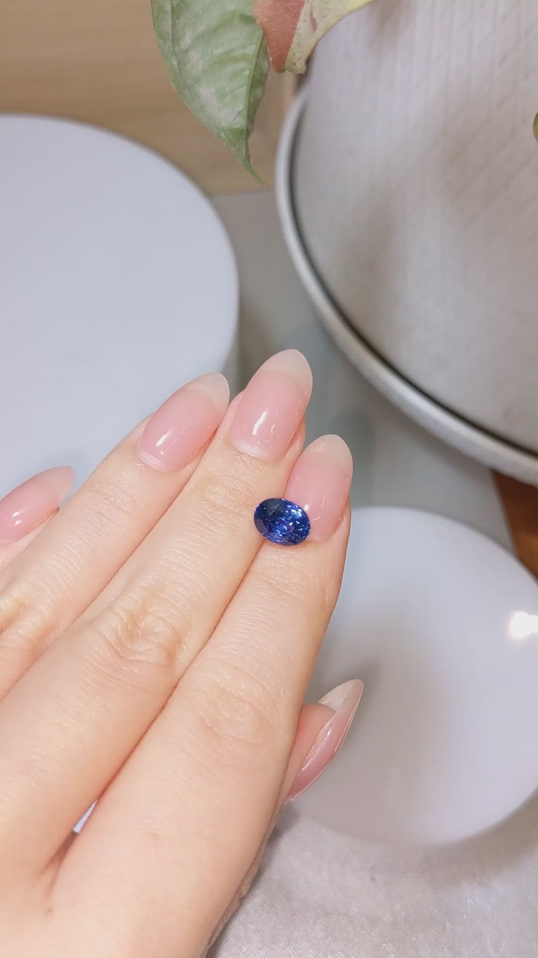 2.65 Ct. Blue Sapphire from Ceylon (Sri Lanka) Size Video