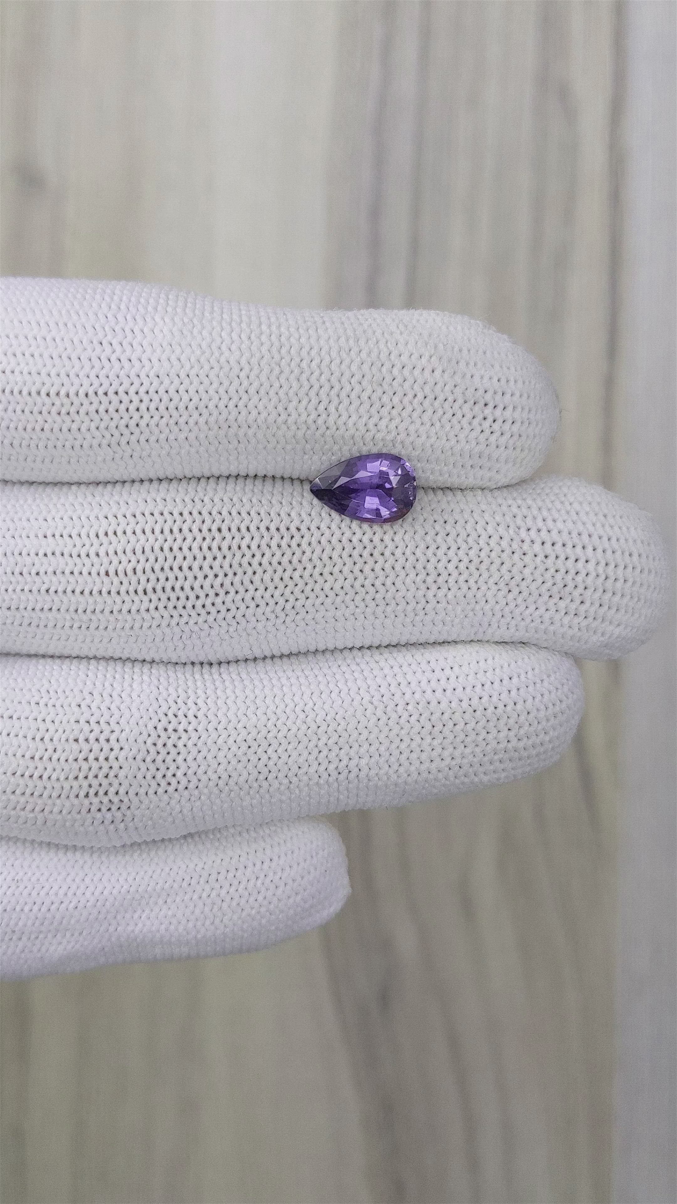 1.76 Ct. Purple Sapphire from Ceylon (Sri Lanka) Size Video