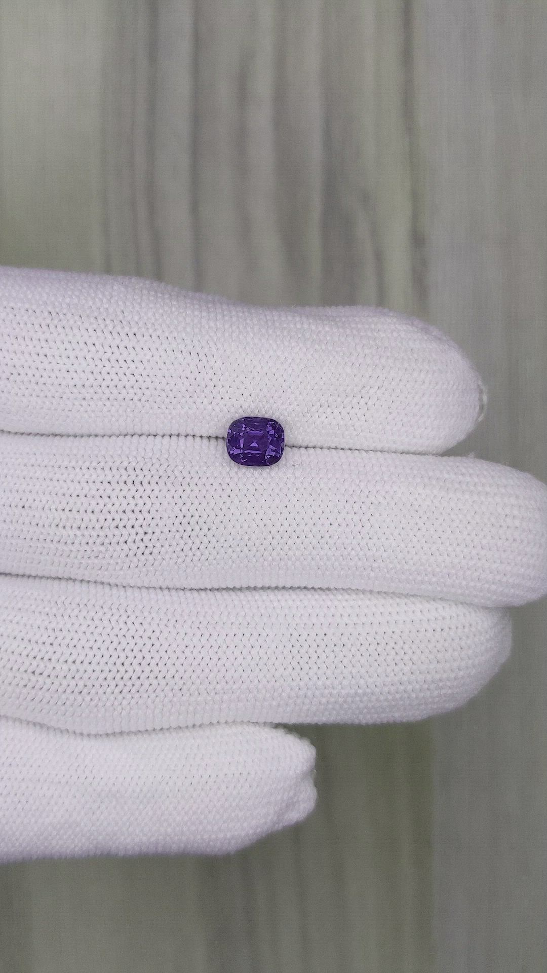 1.54 Ct. Color Change Sapphire from Ceylon (Sri Lanka) Size Video