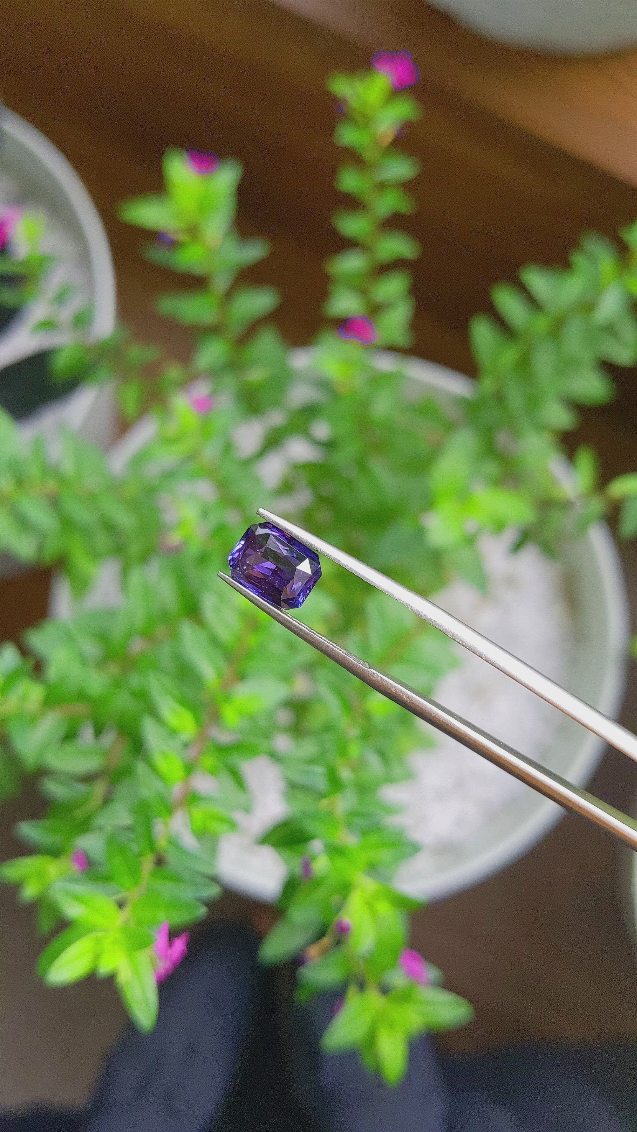 2.64 Ct. Color Change Sapphire from Tanzania Size Video