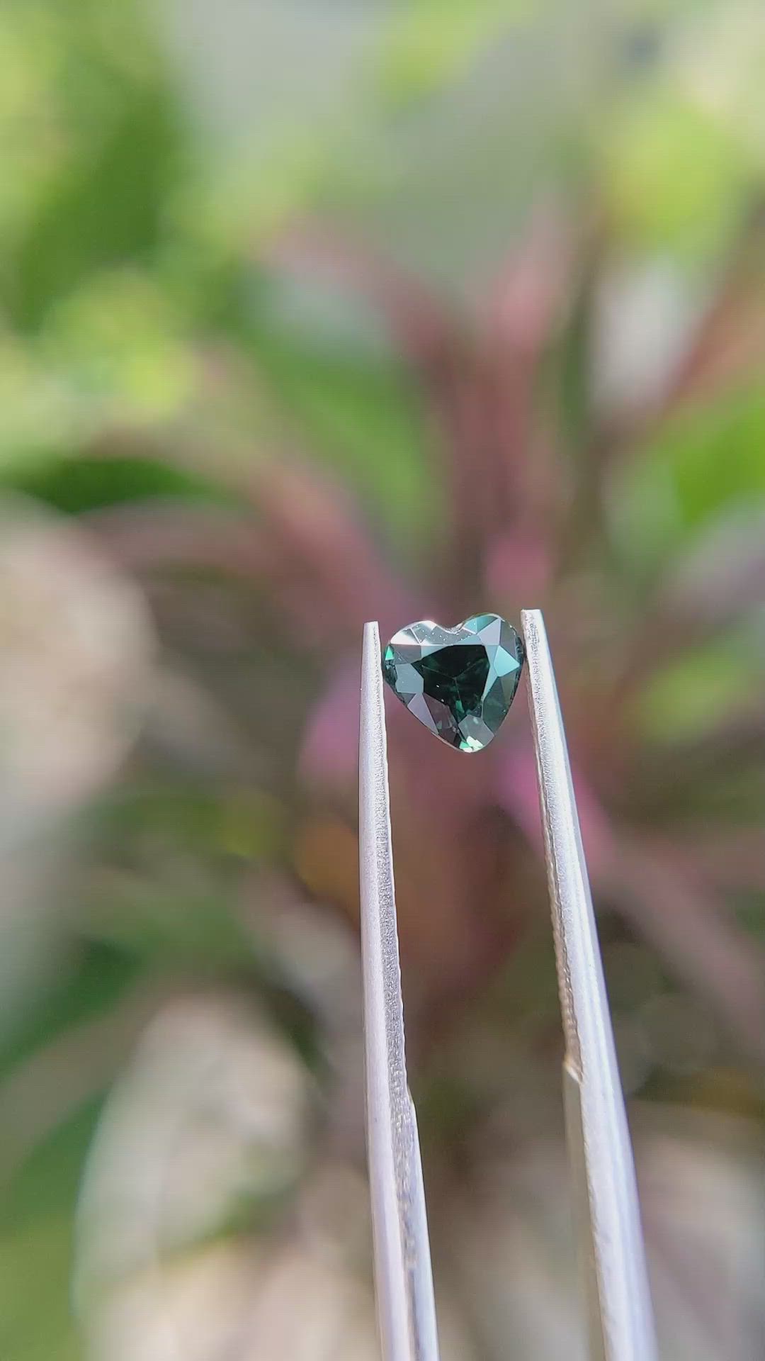 0.79 Ct. Green Sapphire from Africa Size Video