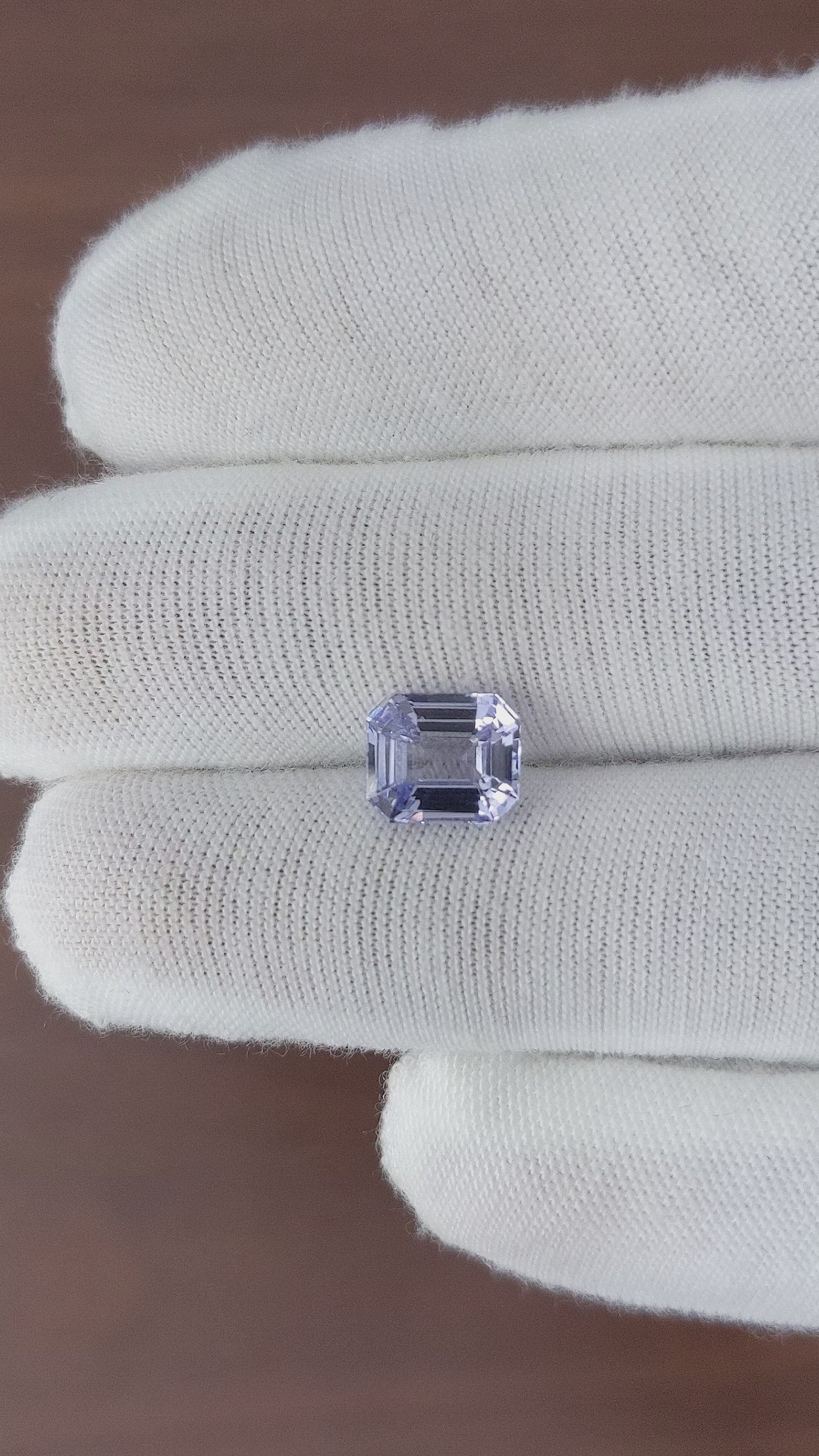 2.53 Ct. Violet Sapphire from Ceylon (Sri Lanka) Size Video