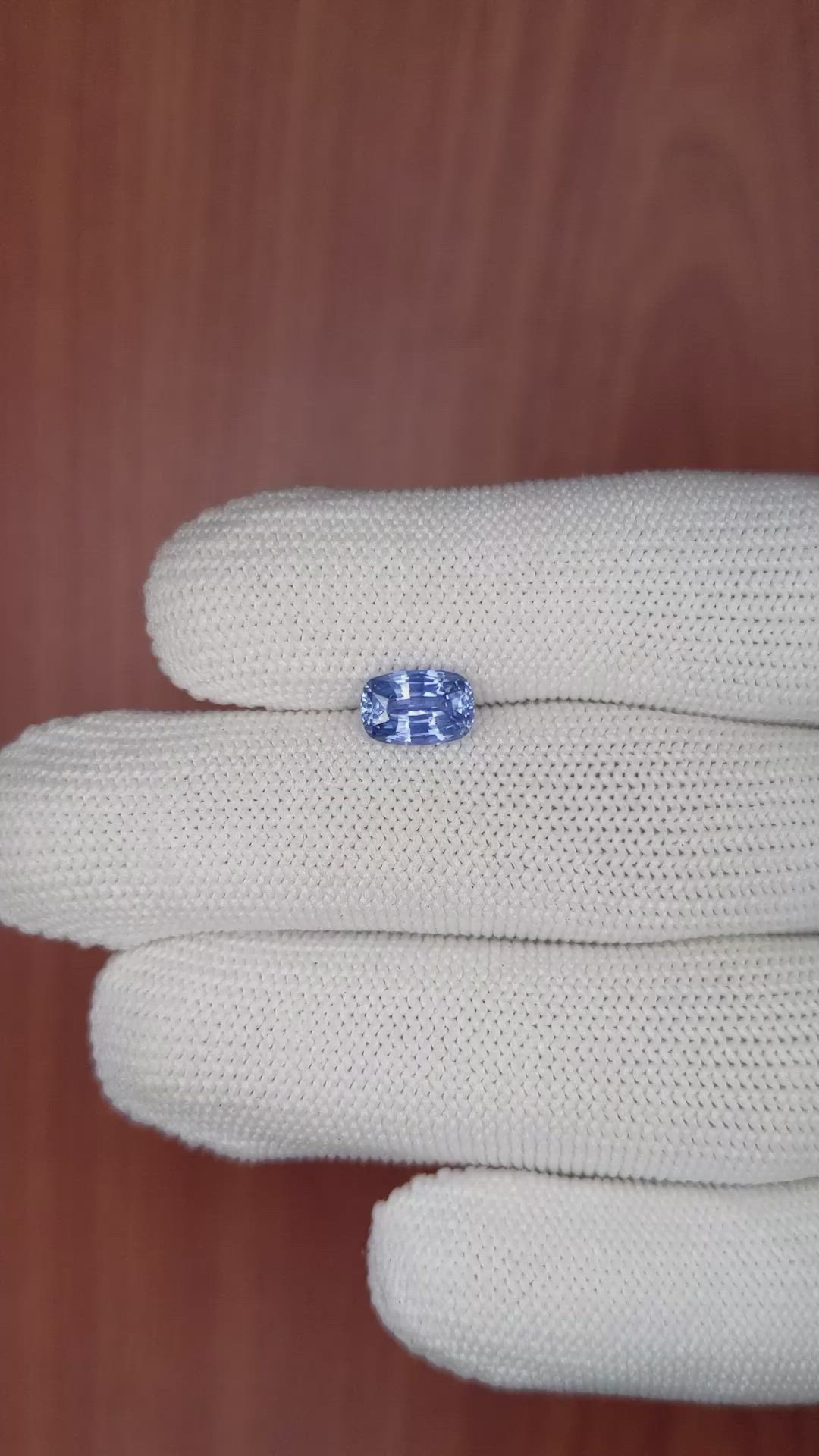 1.64 Ct. Blue Sapphire from Ceylon (Sri Lanka) Size Video