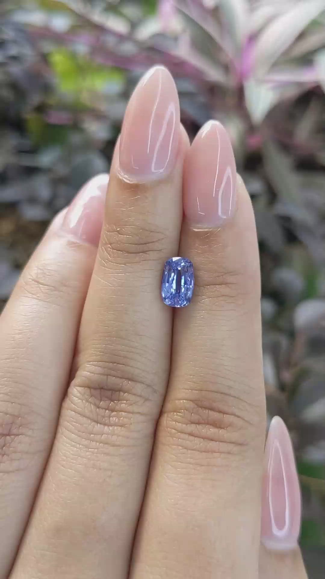 1.64 Ct. Blue Sapphire from Ceylon (Sri Lanka) Size Video