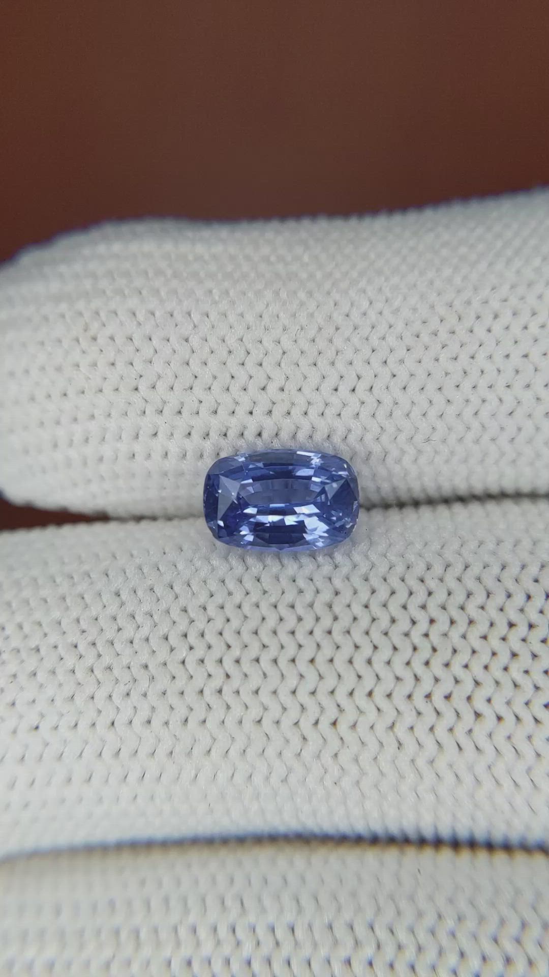 1.64 Ct. Blue Sapphire from Ceylon (Sri Lanka) Size Video