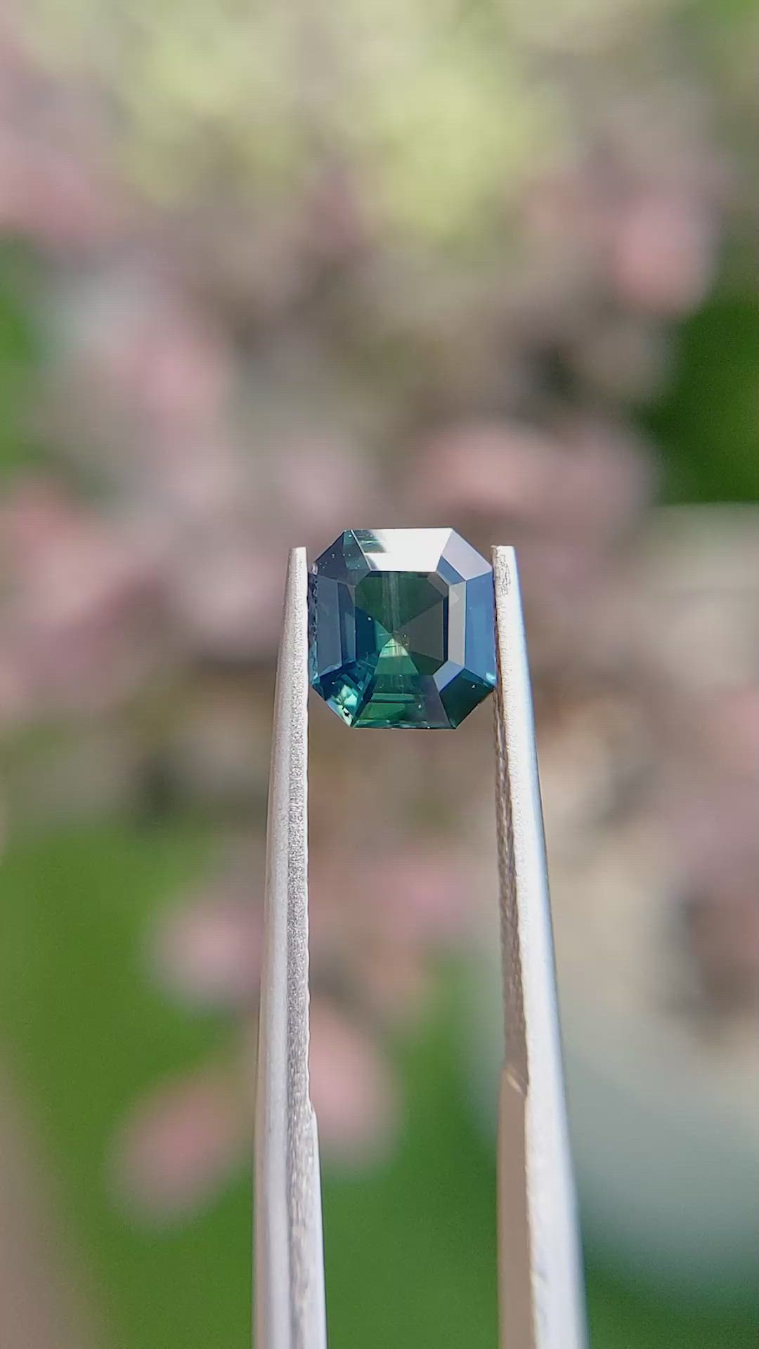 1.45 Ct. Bluish Green Sapphire from Africa Size Video
