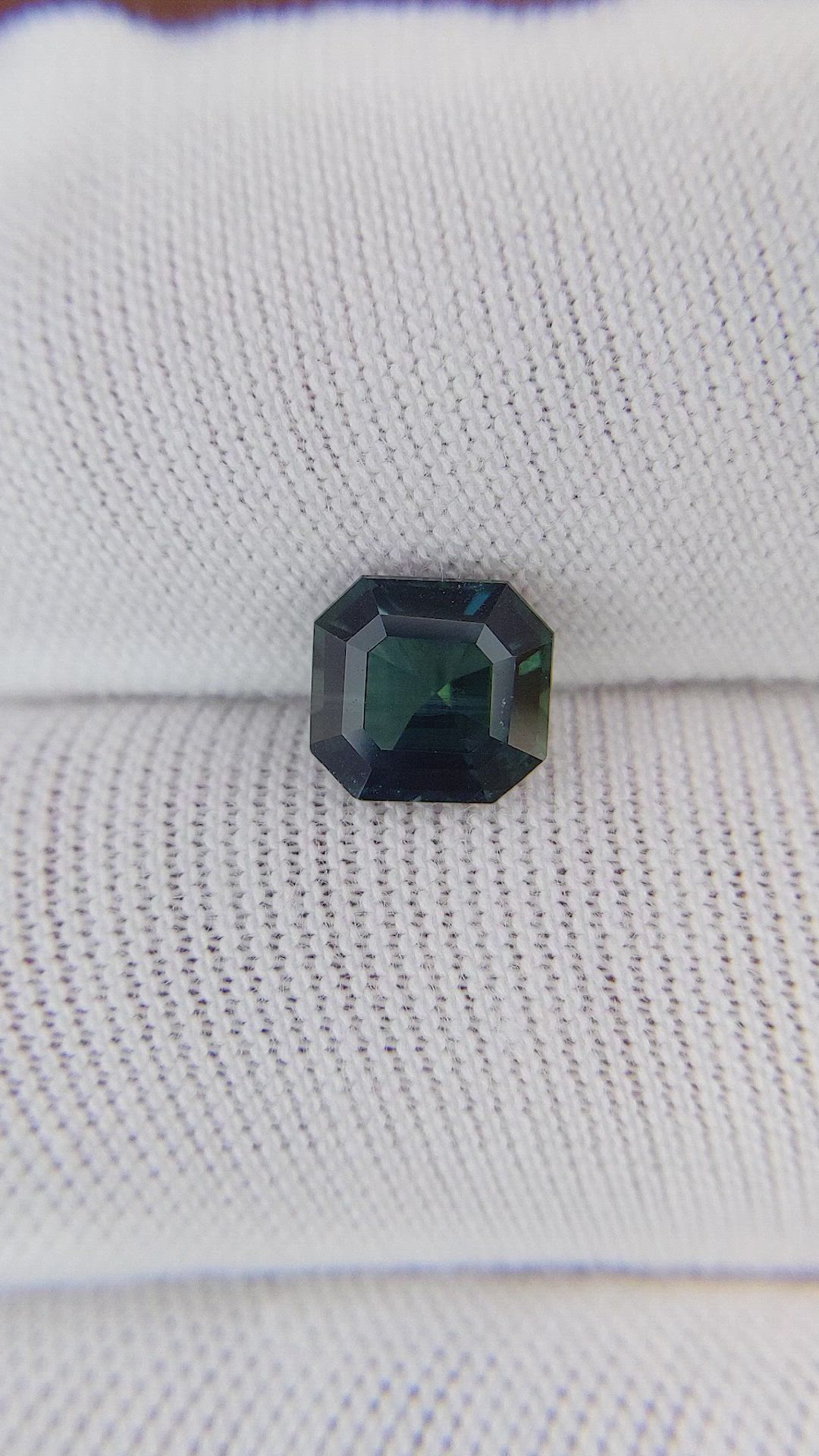 1.45 Ct. Bluish Green Sapphire from Africa Size Video