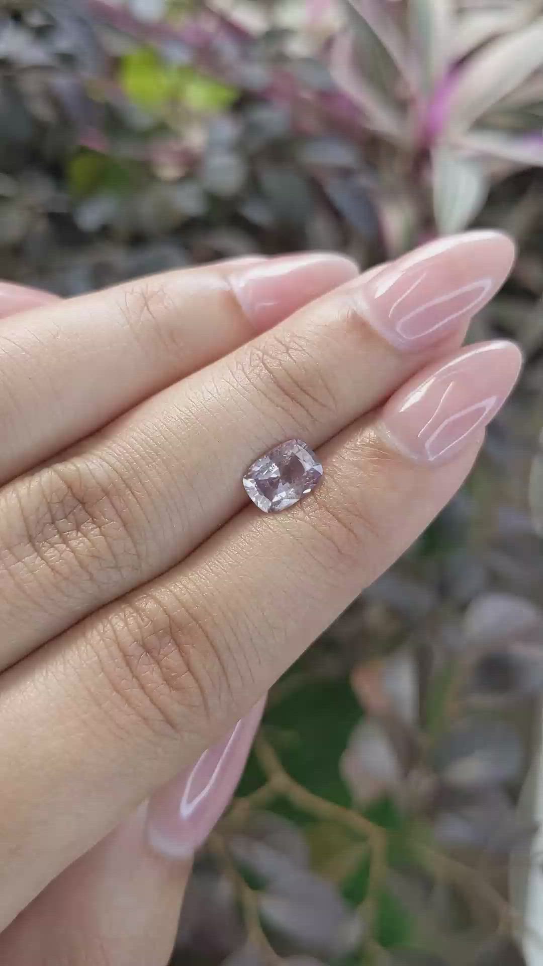 1.38 Ct. Peach Sapphire from Ceylon (Sri Lanka) Size Video
