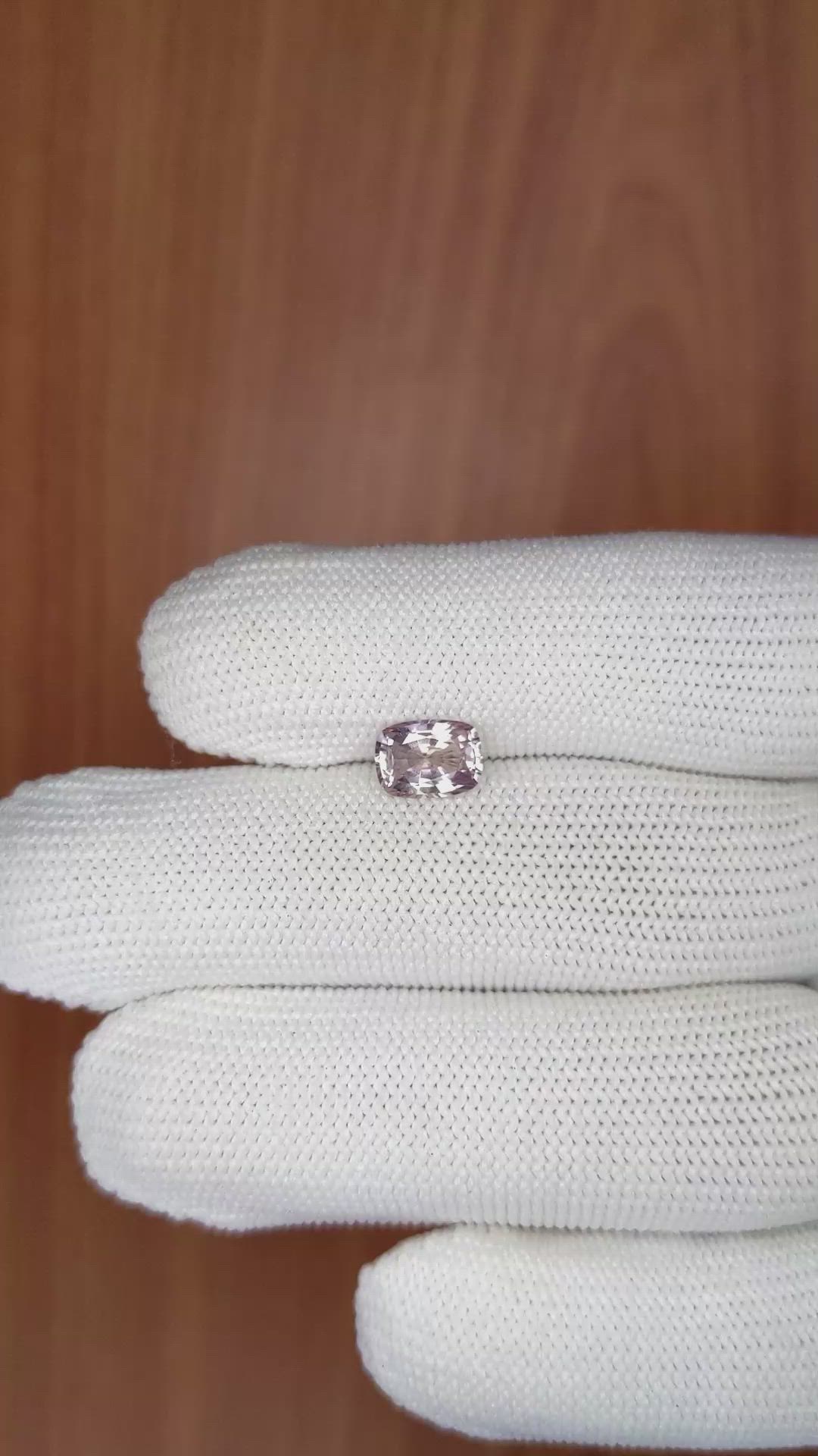 1.38 Ct. Peach Sapphire from Ceylon (Sri Lanka) Size Video