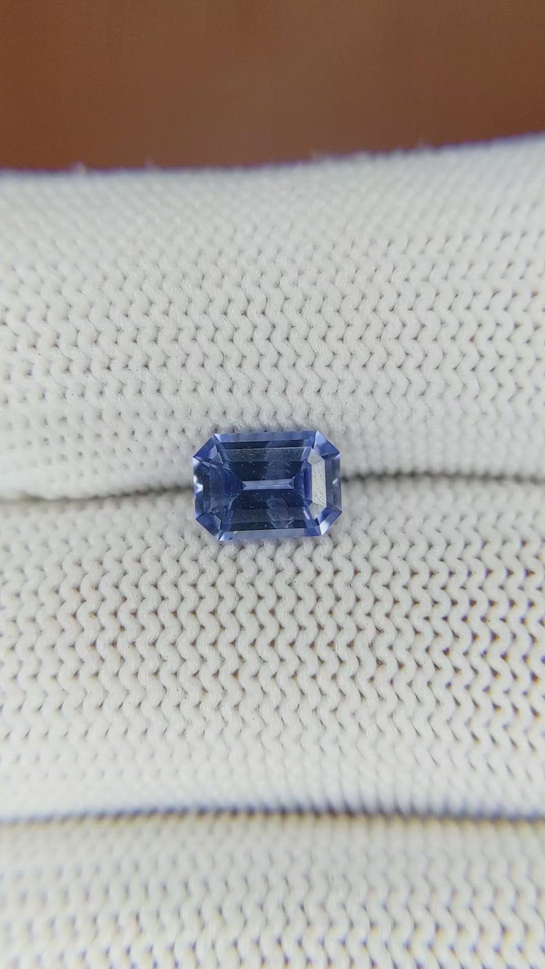 1.25 Ct. Blue Sapphire from Ceylon (Sri Lanka) Size Video