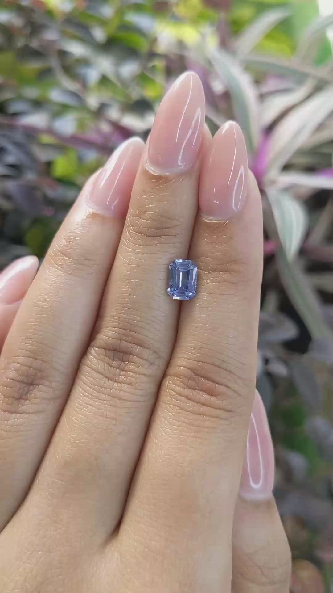 1.25 Ct. Blue Sapphire from Ceylon (Sri Lanka) Size Video