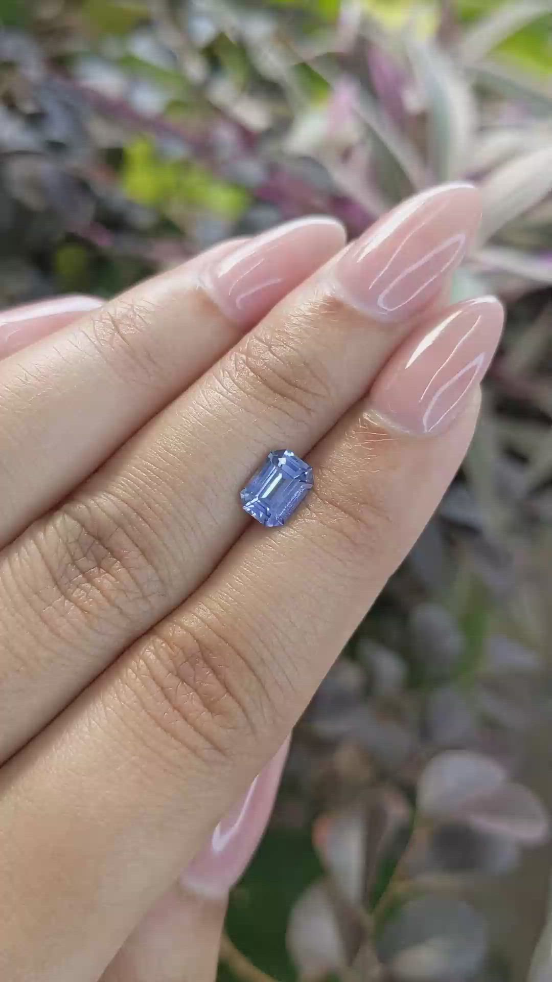 1.25 Ct. Blue Sapphire from Ceylon (Sri Lanka) Size Video