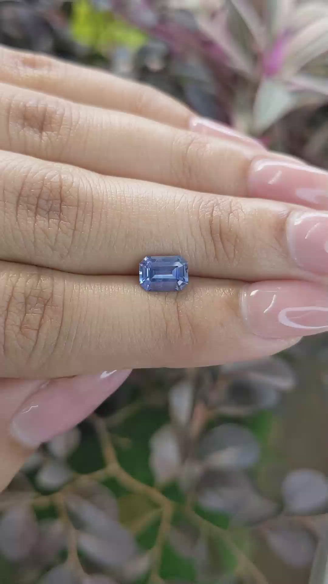 1.25 Ct. Blue Sapphire from Ceylon (Sri Lanka) Size Video