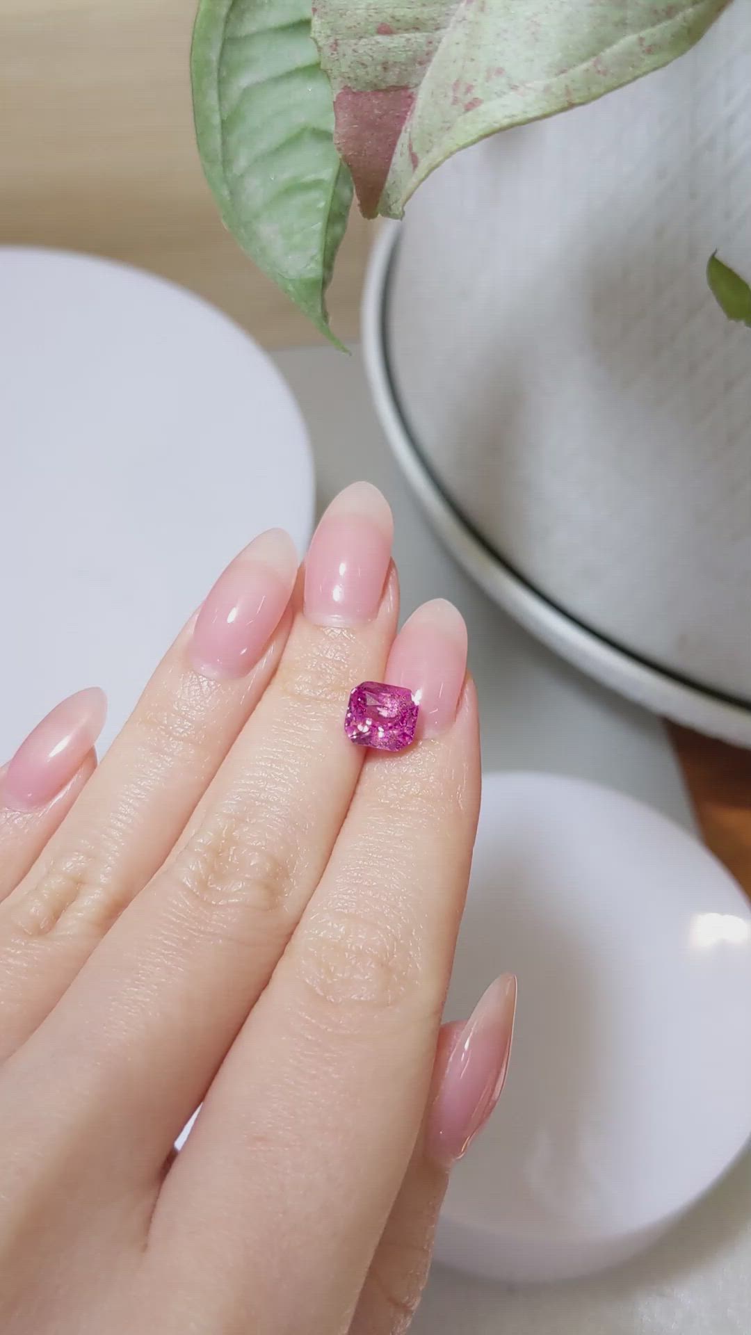 3.52 Ct. Pink Sapphire from Madagascar Size Video