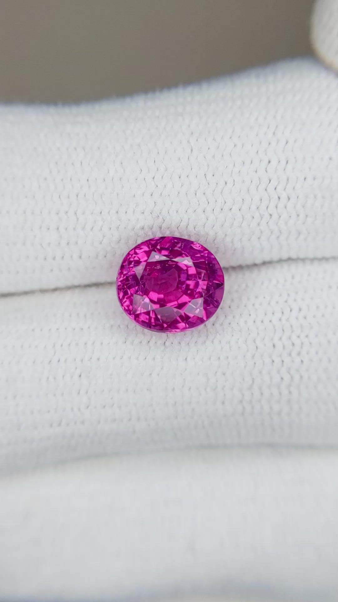 2.97 Ct. Purplish Pink Sapphire from Mozambique Size Video