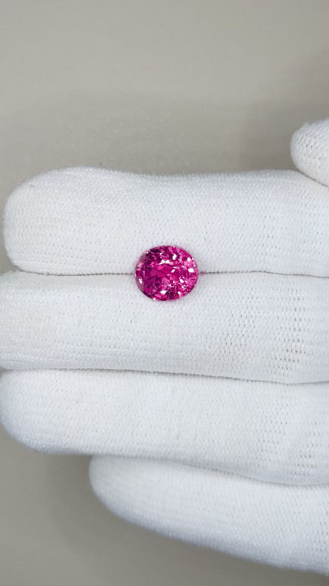 3.02 Ct. Pink Sapphire from Ceylon (Sri Lanka) Size Video