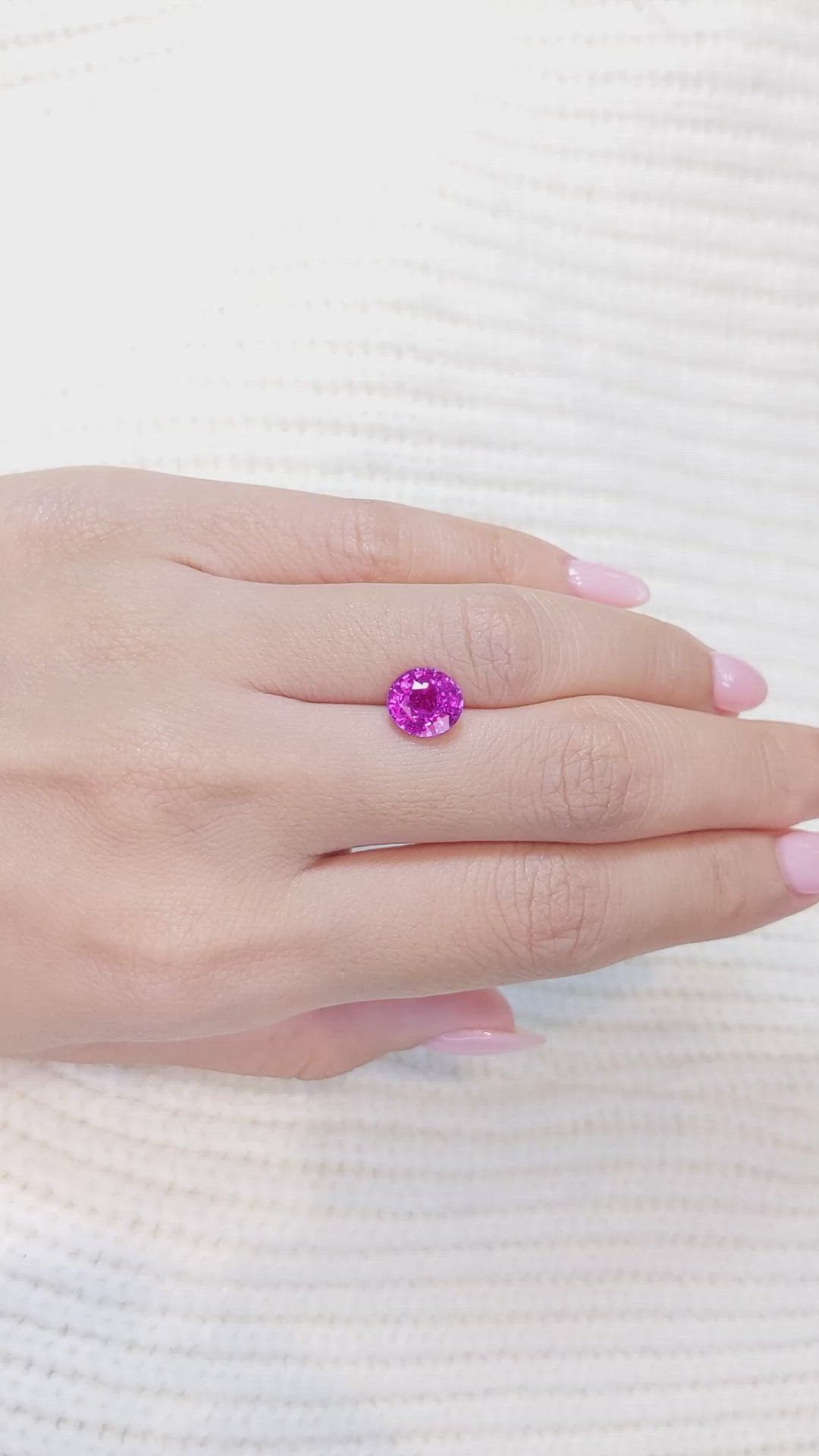 3.04 Ct. Pink Sapphire from Ceylon (Sri Lanka) Size Video
