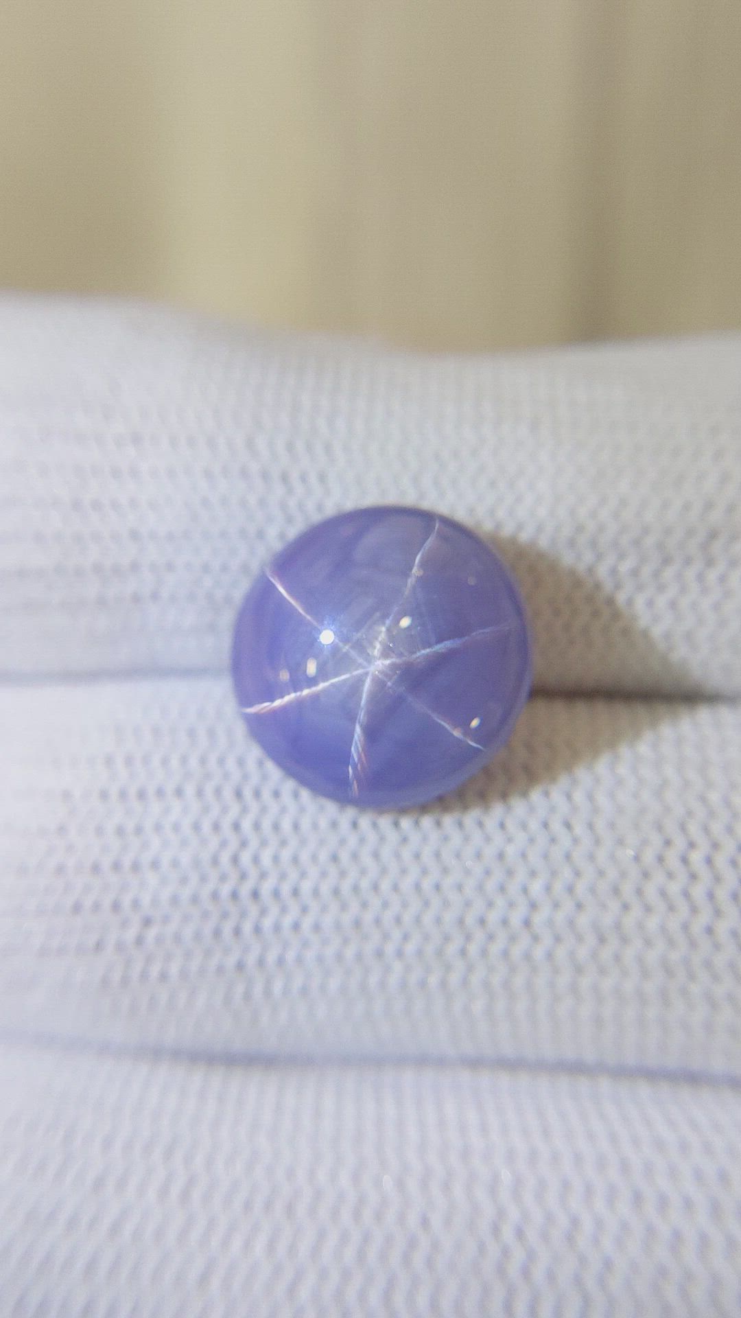 10.81 Ct. Blue Star Sapphire from Ceylon (Sri Lanka) Size Video