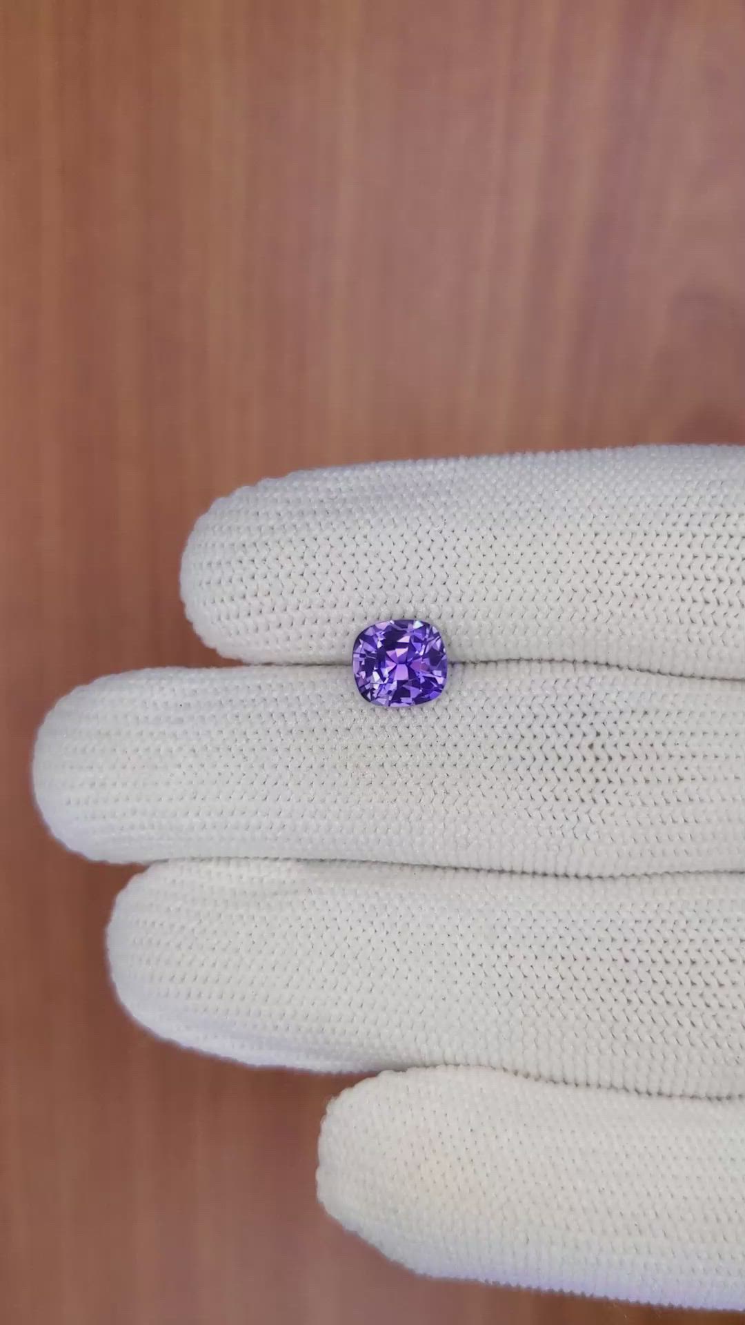1.86 Ct. Color Change Sapphire from Ceylon (Sri Lanka) Size Video