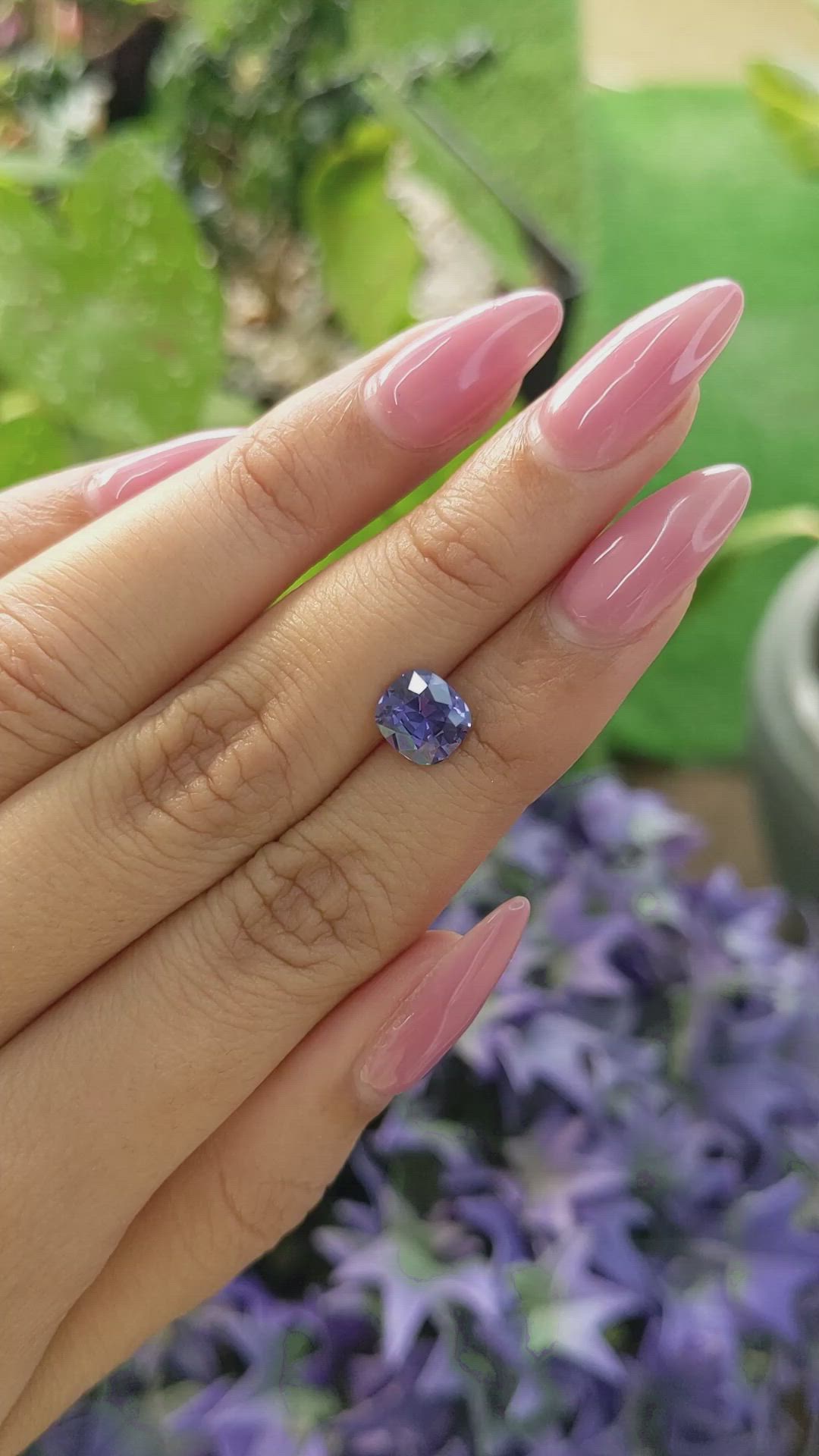 1.86 Ct. Color Change Sapphire from Ceylon (Sri Lanka) Size Video