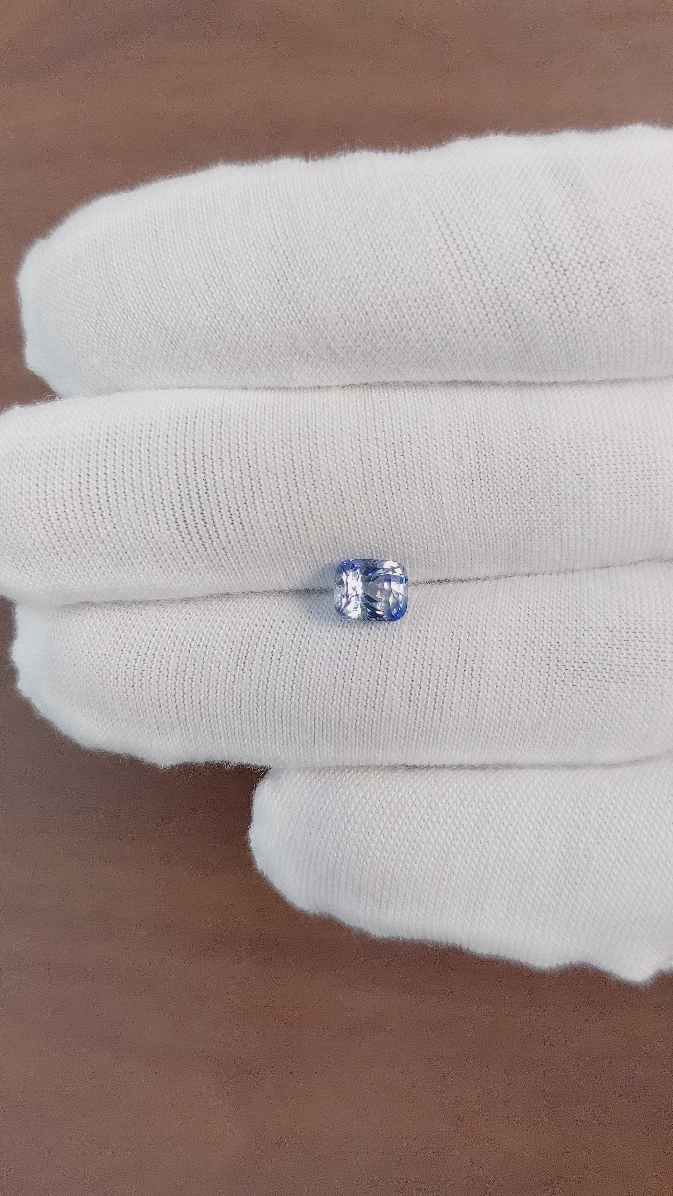 1.59 Ct. Blue Sapphire from Tanzania Size Video