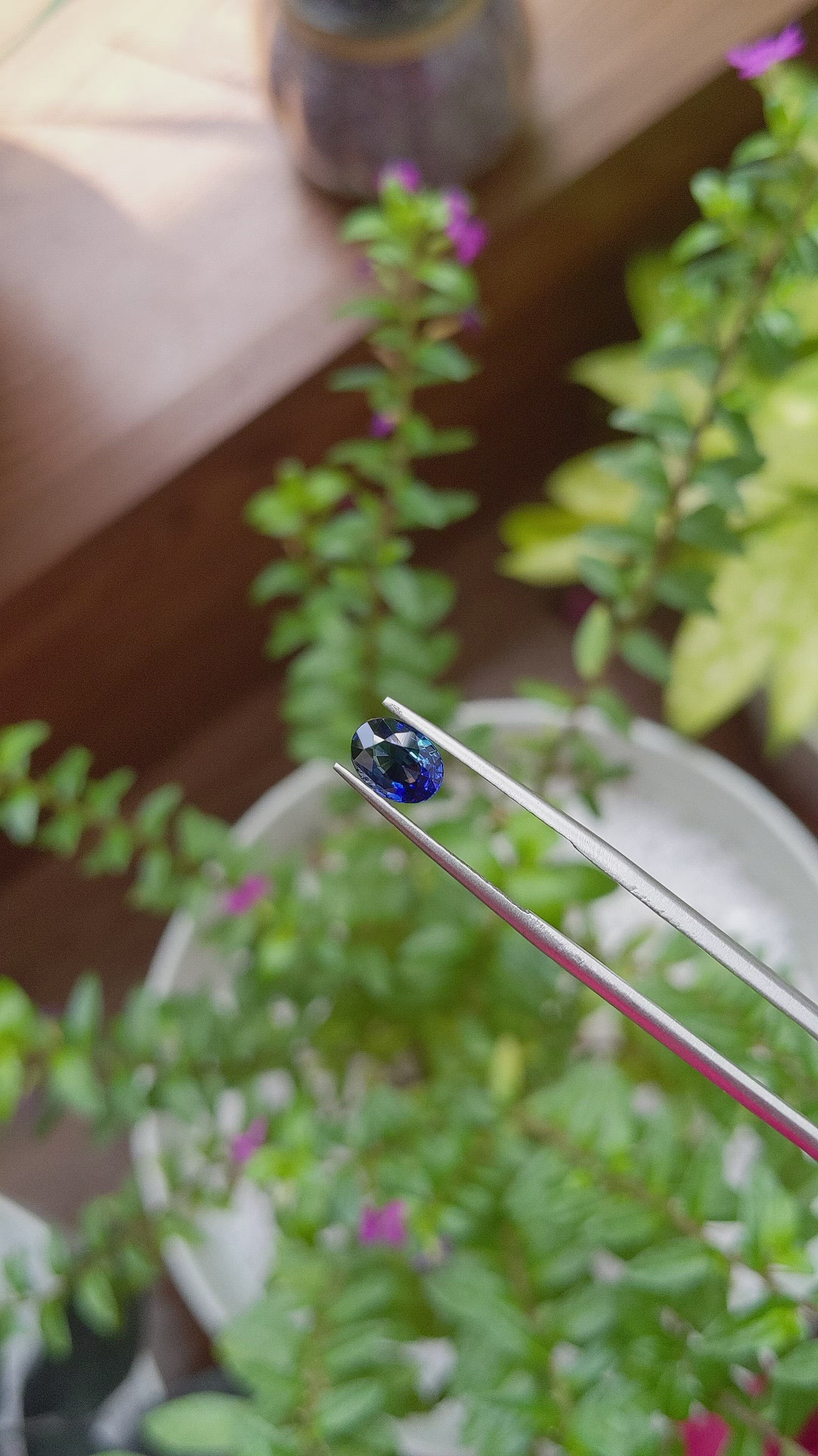 1.04 Ct. Blue Sapphire from Tanzania Size Video