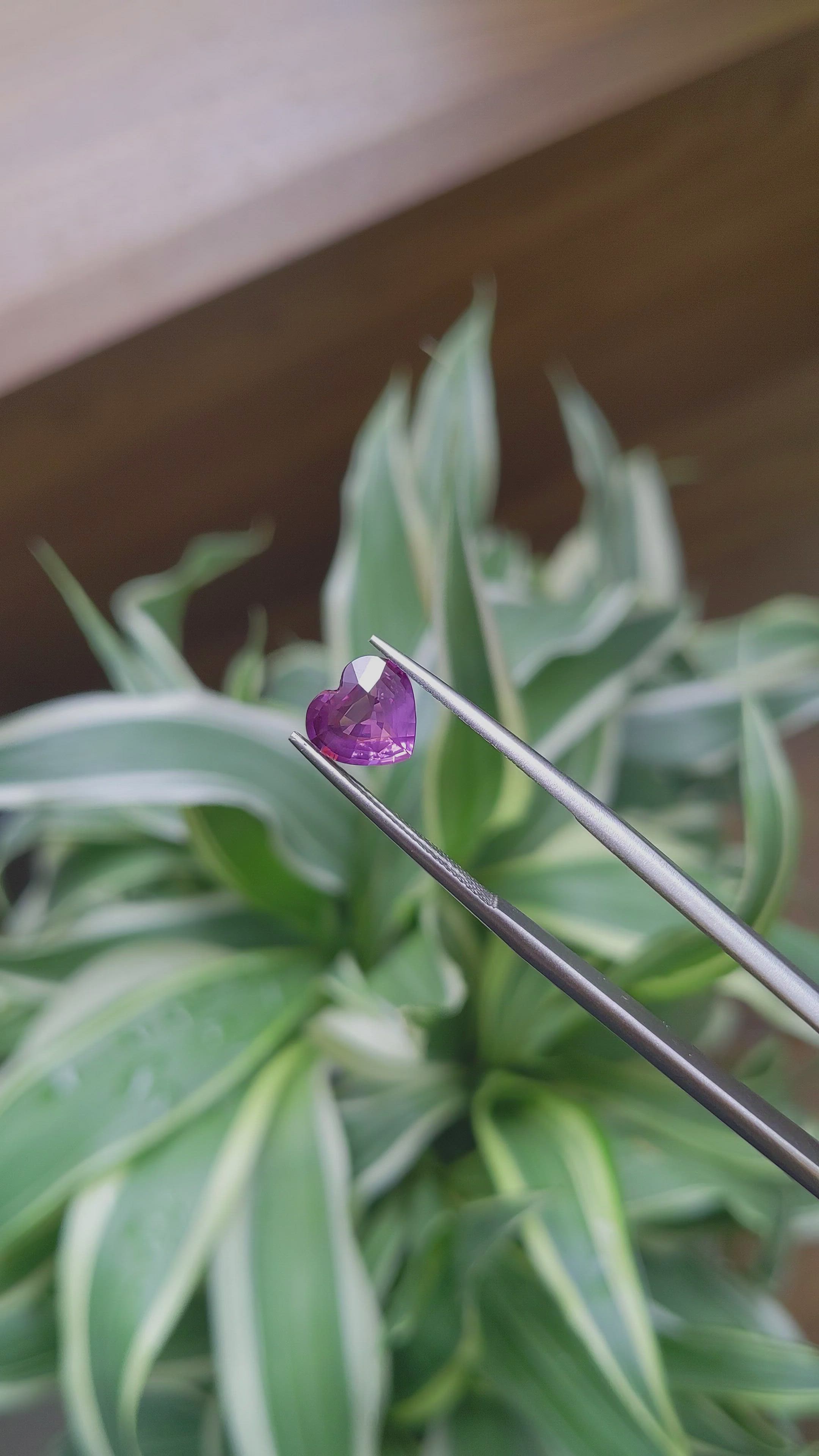 1.51 Ct. Pinkish Purple Sapphire from Tanzania Size Video