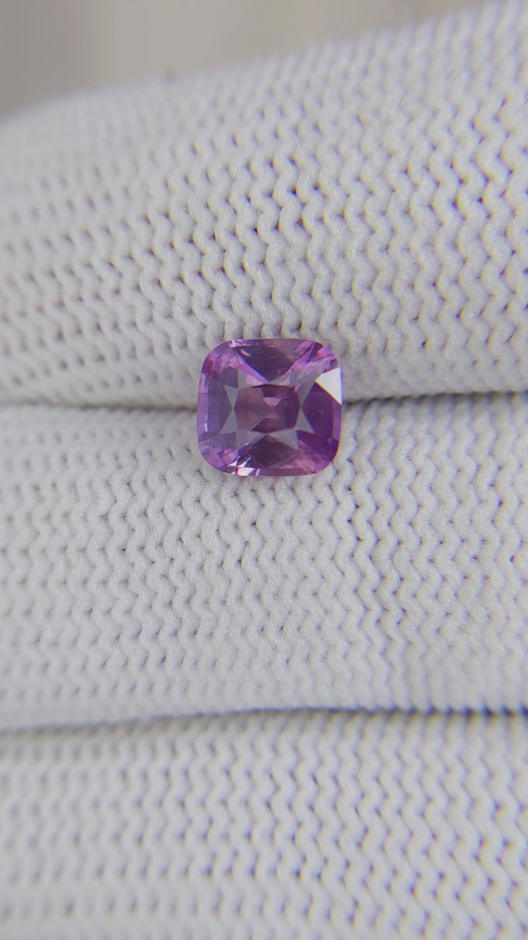 1.82 Ct. Pinkish Purple Sapphire from Tanzania Size Video