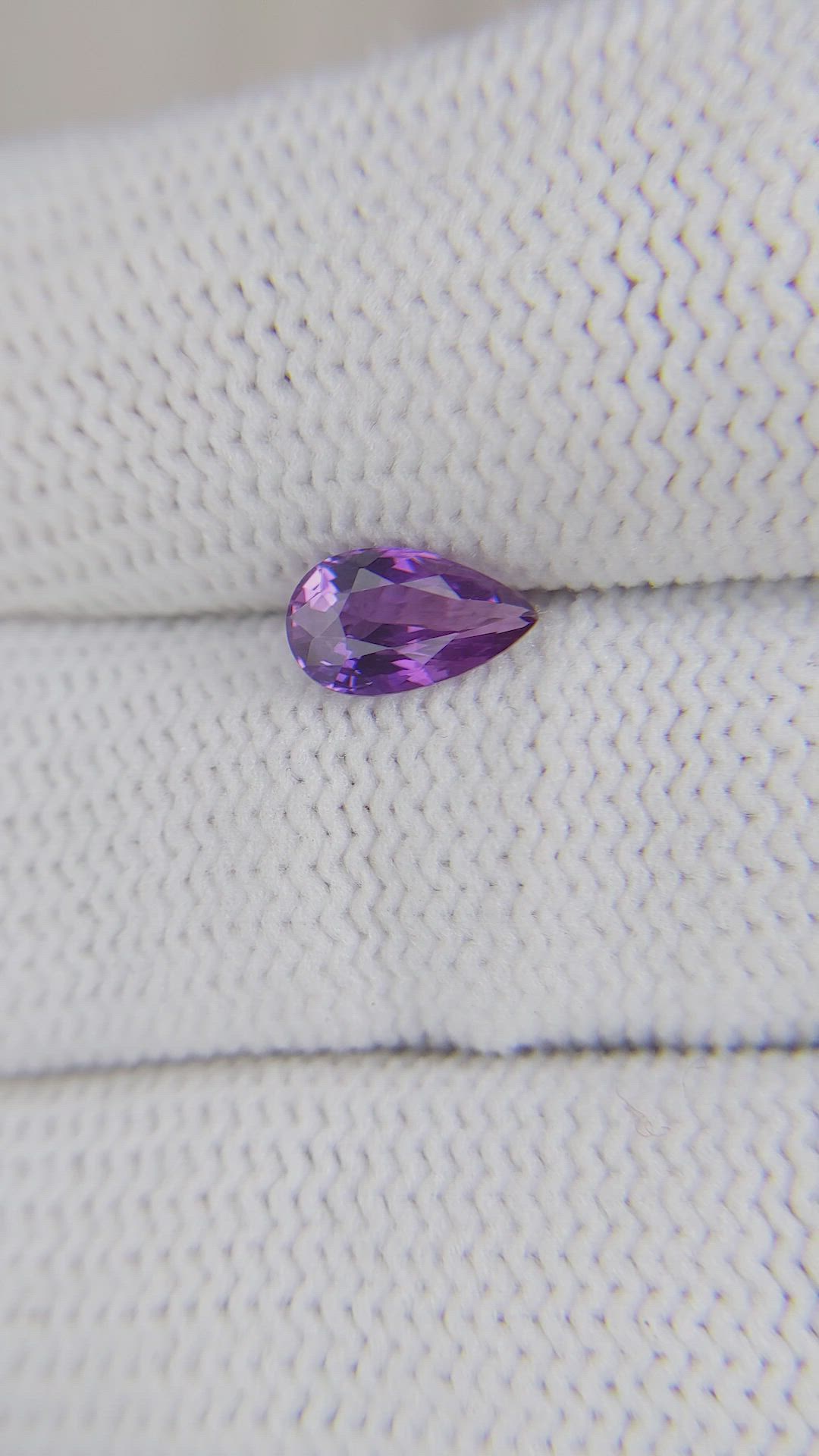 1.03 Ct. Pinkish Purple Sapphire from Tanzania Size Video
