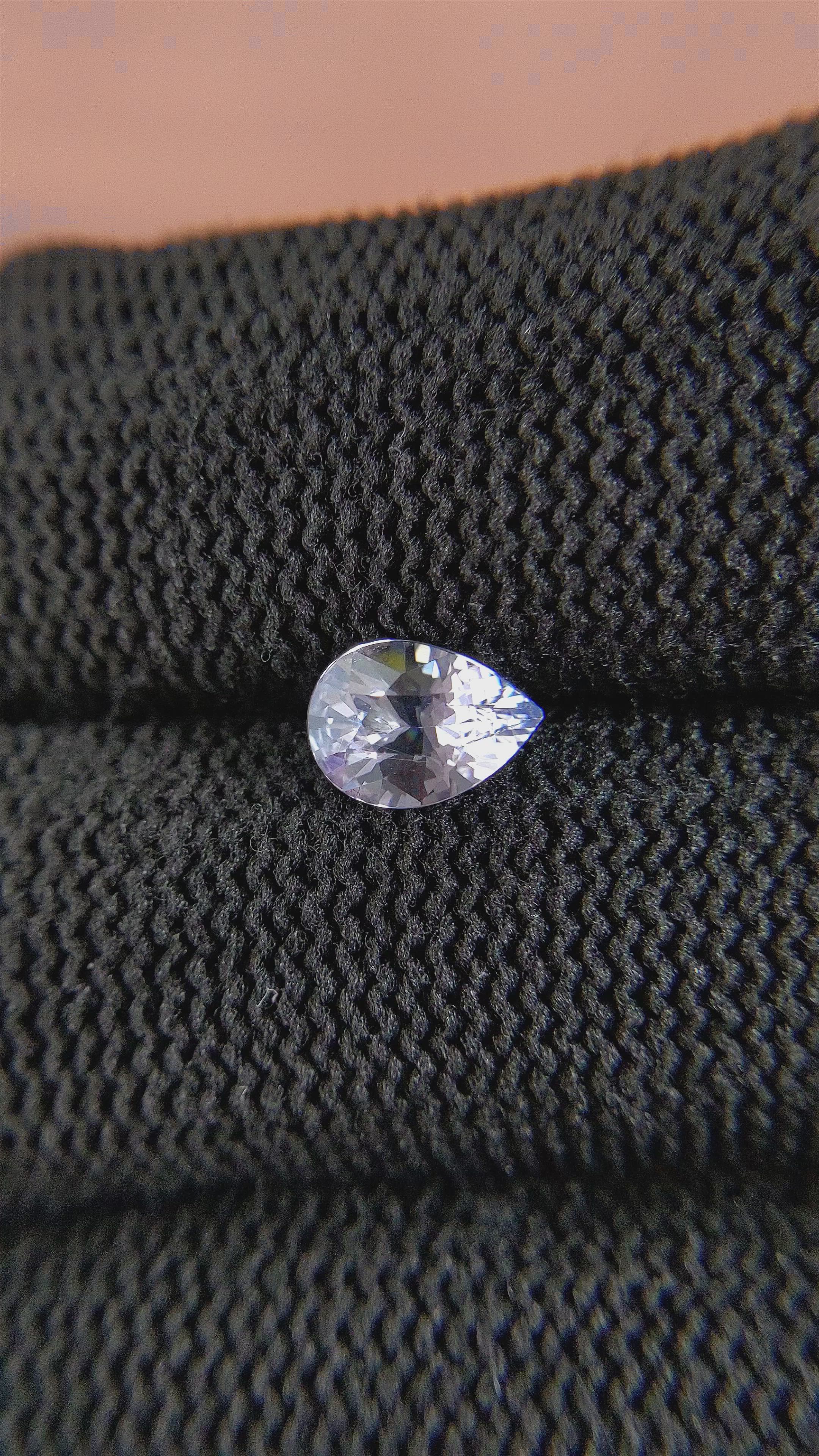 1.14 Ct. White Sapphire from Tanzania Size Video