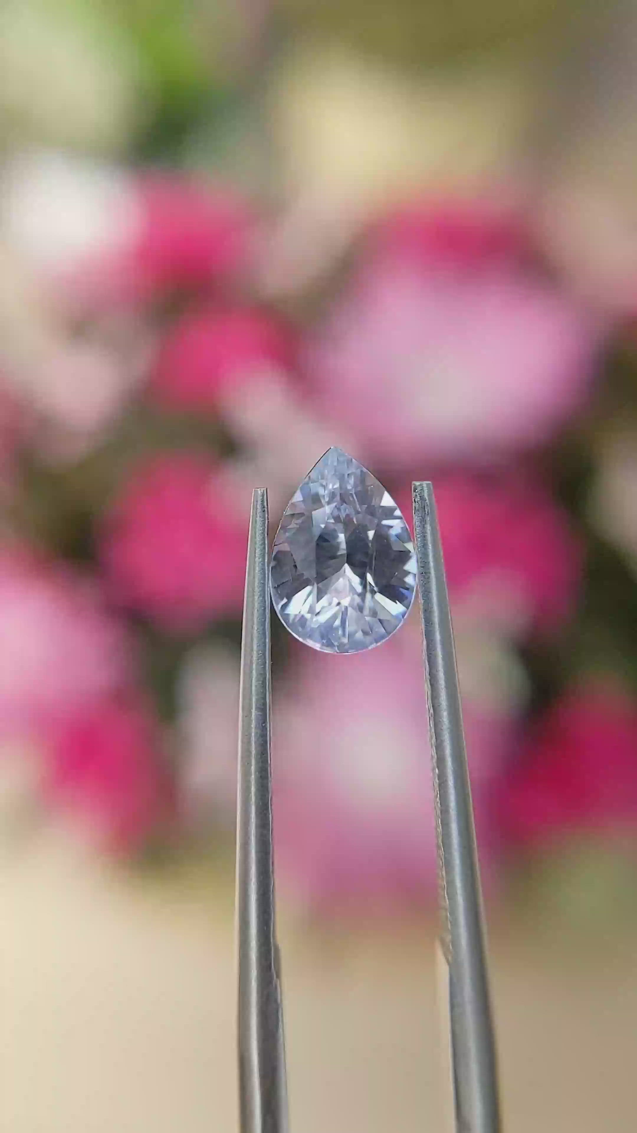 1.14 Ct. White Sapphire from Tanzania Size Video