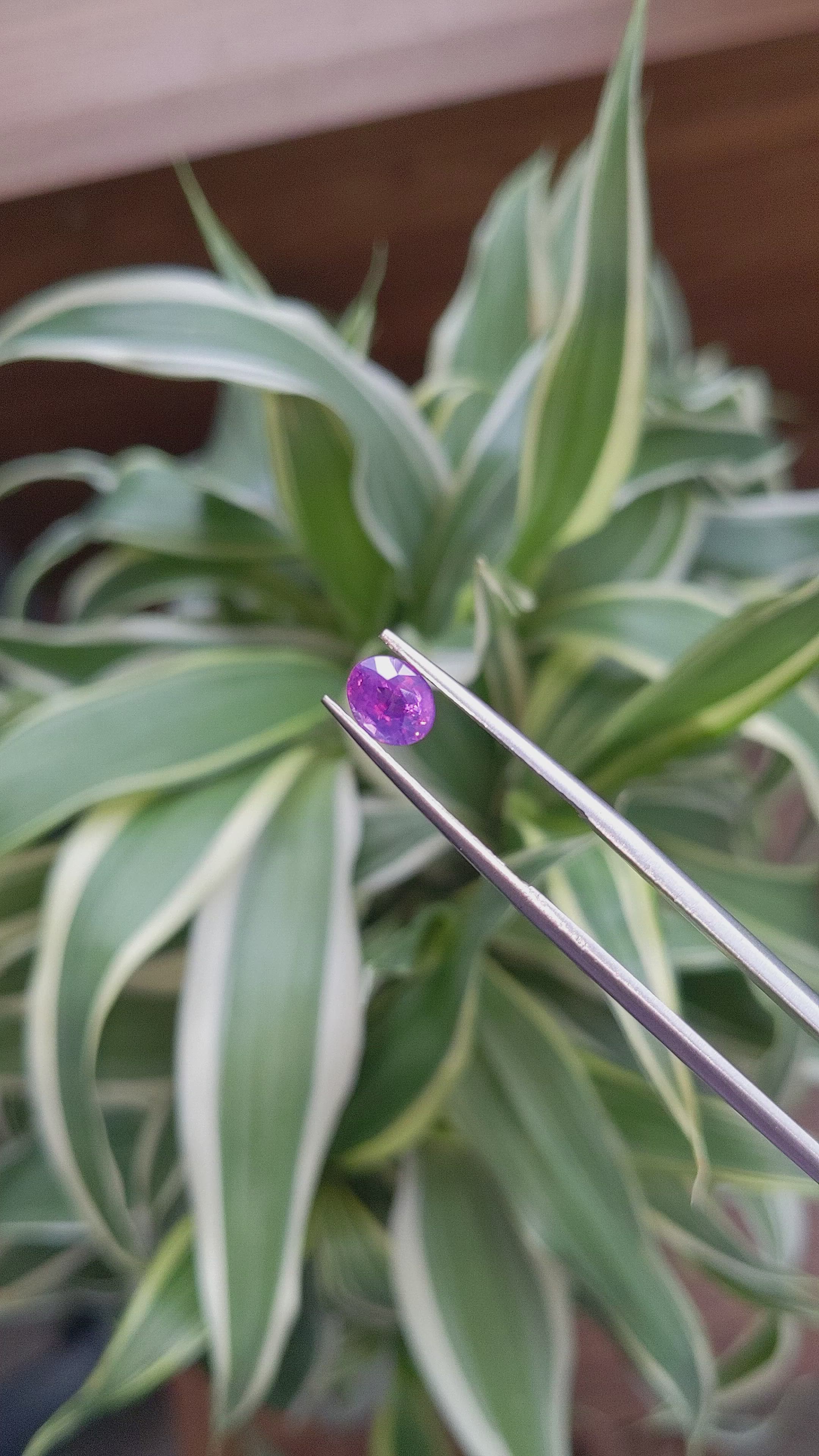 1.04 Ct. Purplish Pink Sapphire from Tanzania Size Video