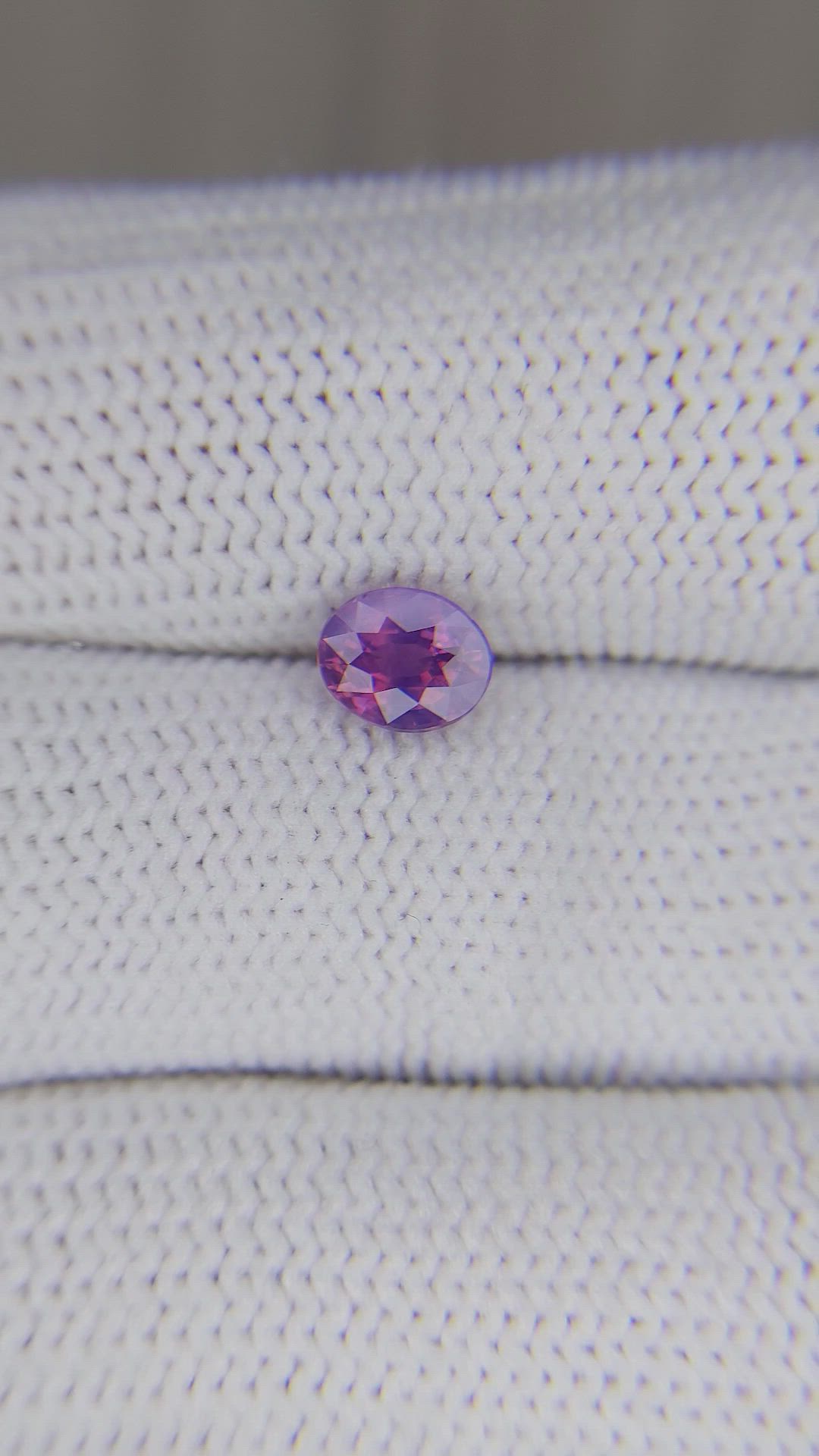 1.04 Ct. Purplish Pink Sapphire from Tanzania Size Video