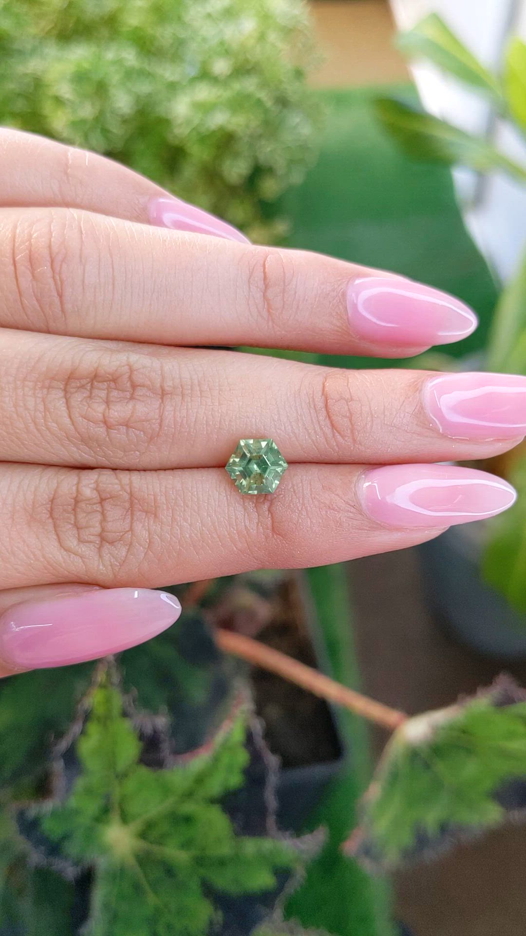 1.93 Ct. Yellowish Green Sapphire from Madagascar Size Video