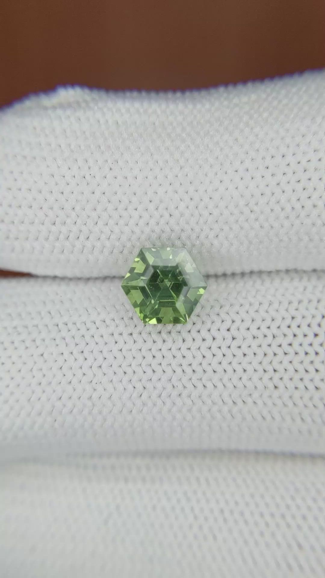 1.93 Ct. Yellowish Green Sapphire from Madagascar Size Video