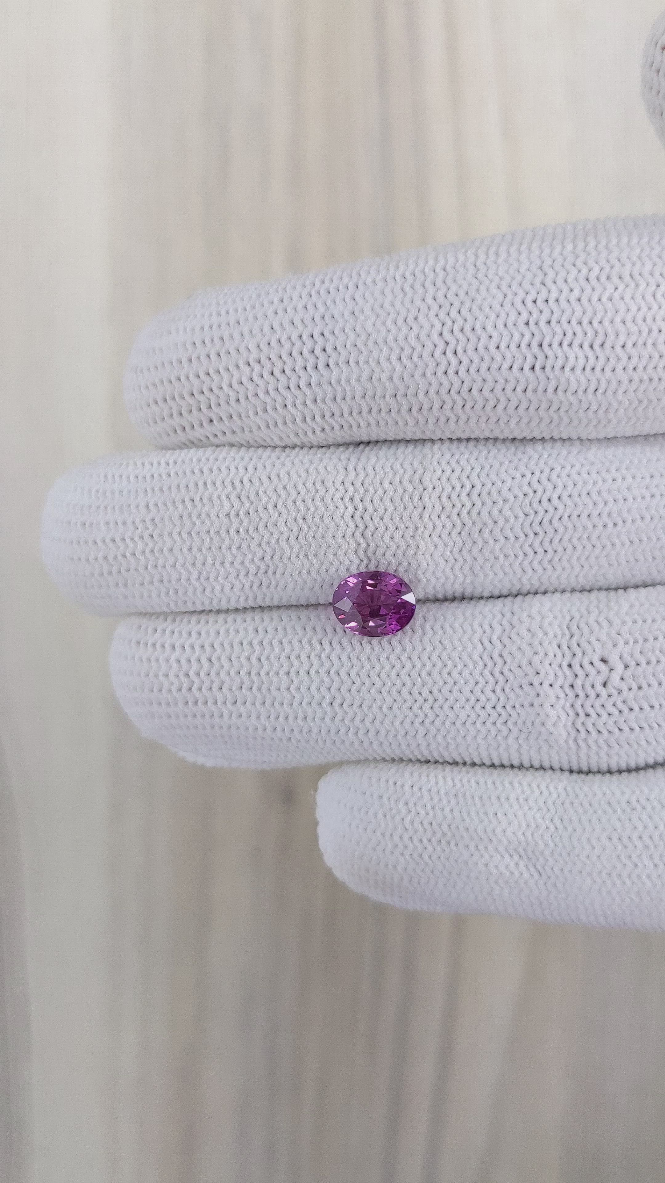 2.11 Ct. Pinkish Purple Sapphire from Tanzania Size Video