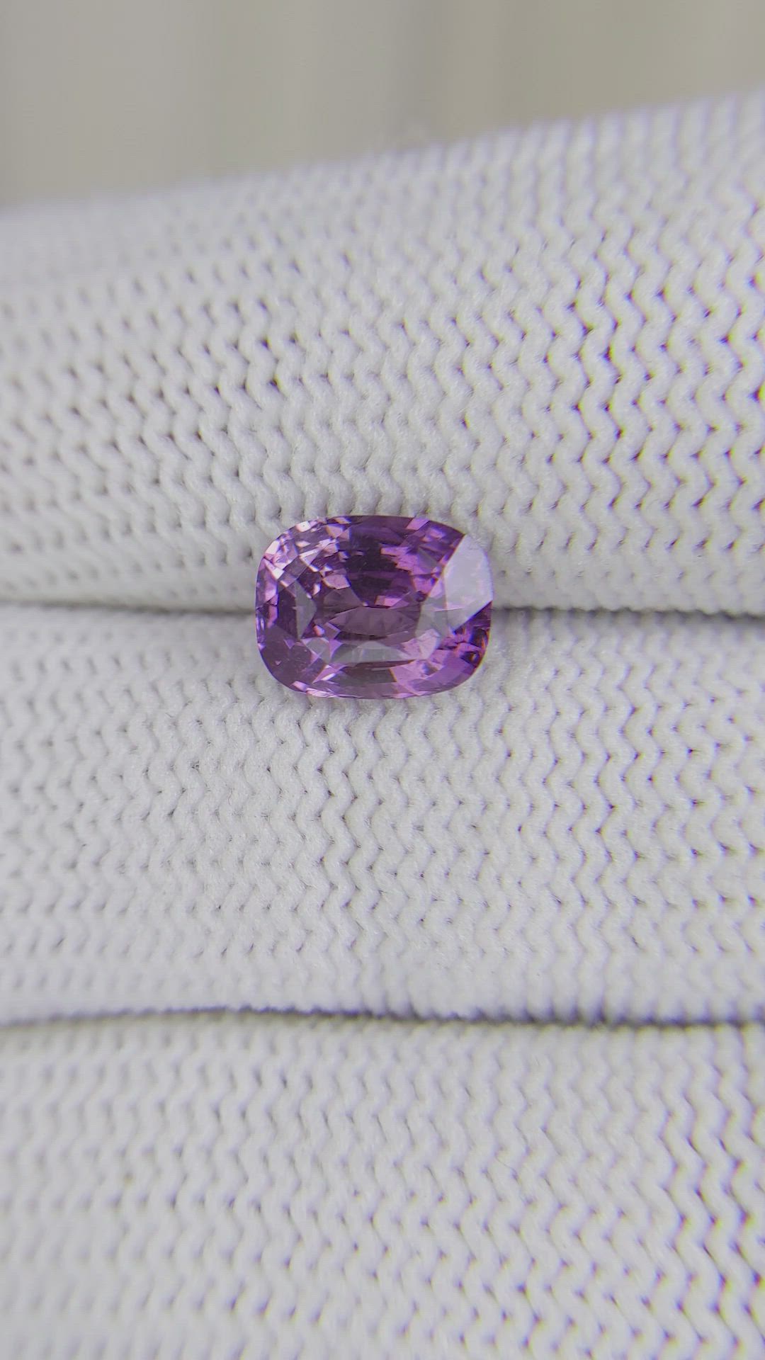 2.54 Ct. Pinkish Purple Sapphire from Tanzania Size Video