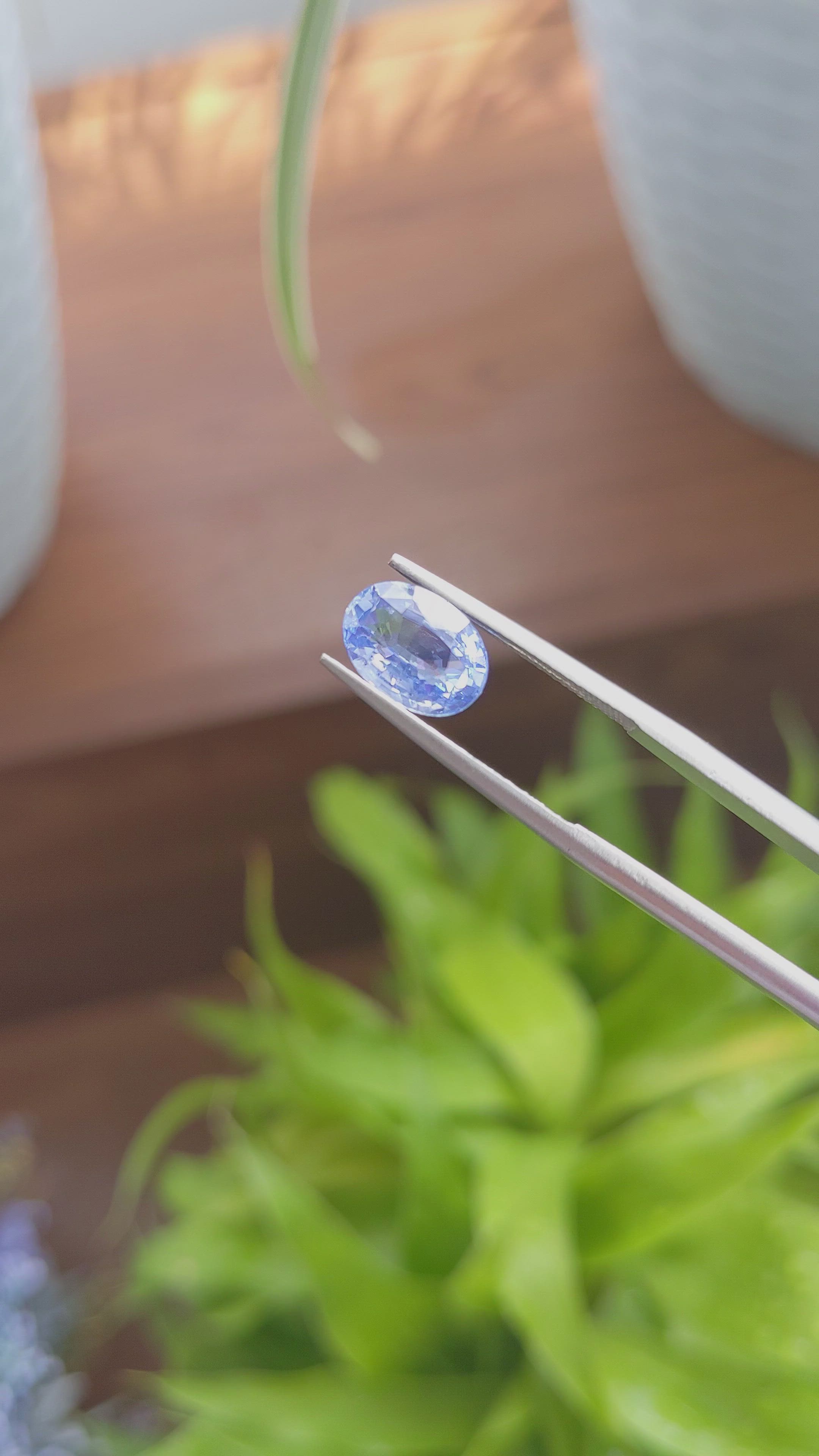 2.63 Ct. Blue Sapphire from Tanzania Size Video