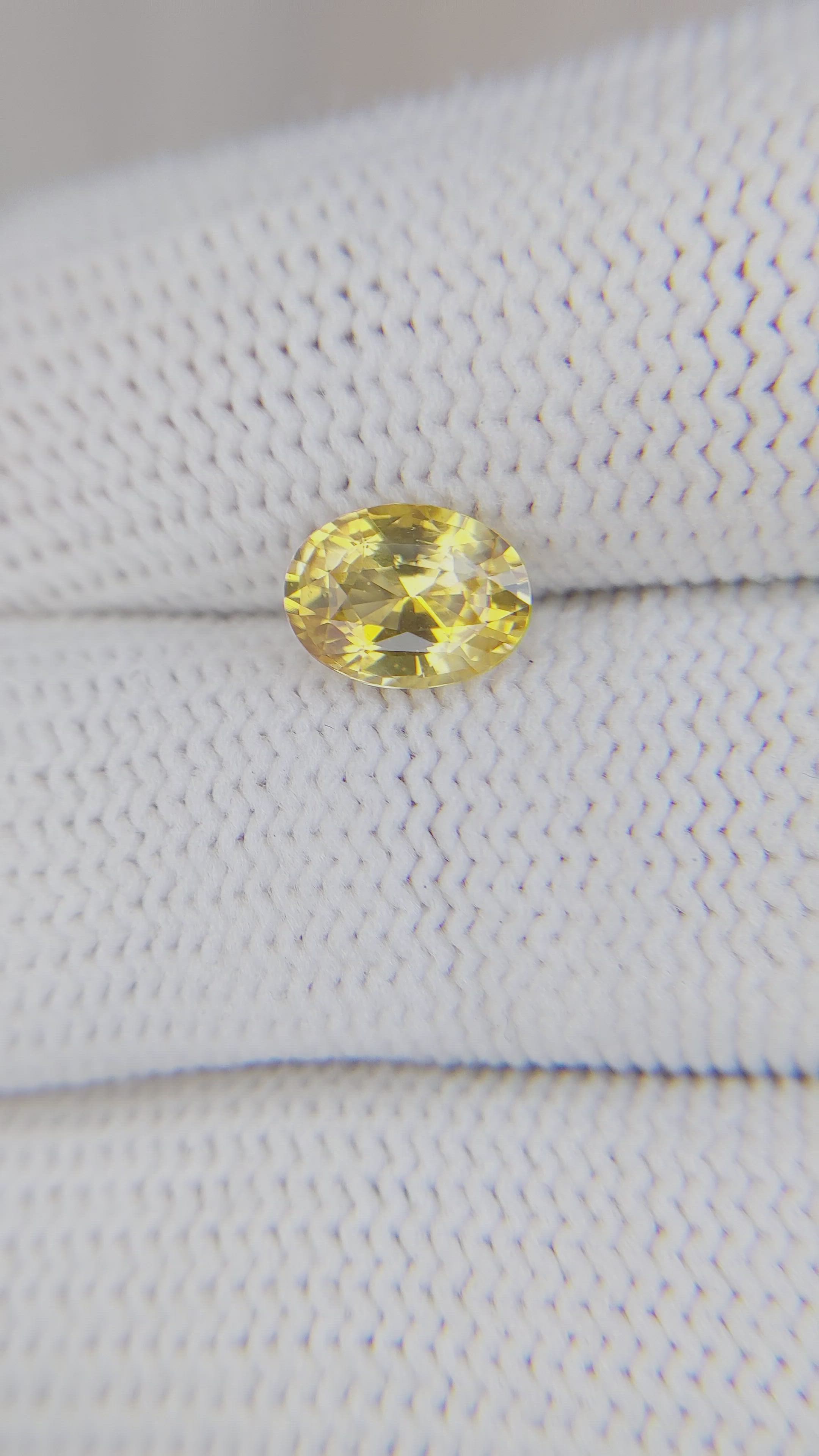 1.64 Ct. Yellow Sapphire from Tanzania Size Video