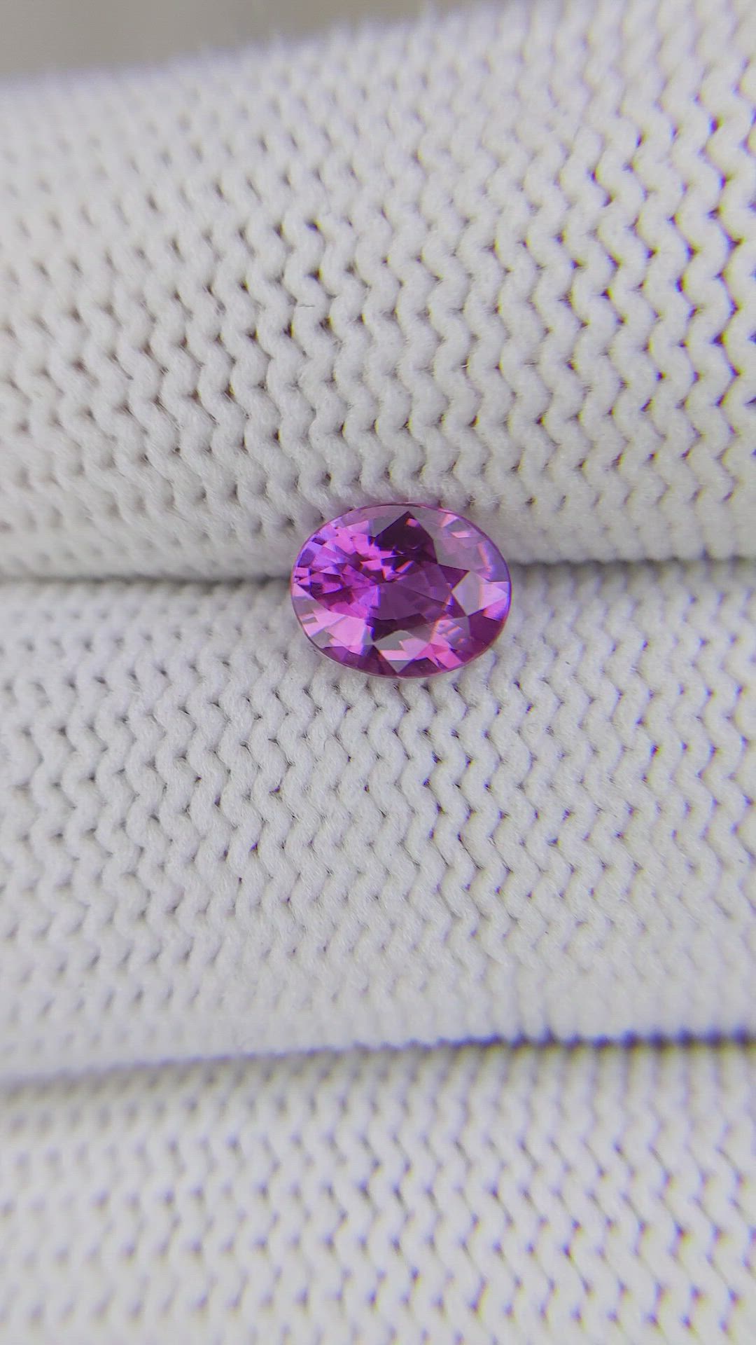 1.05 Ct. Pinkish Purple Sapphire from Tanzania Size Video