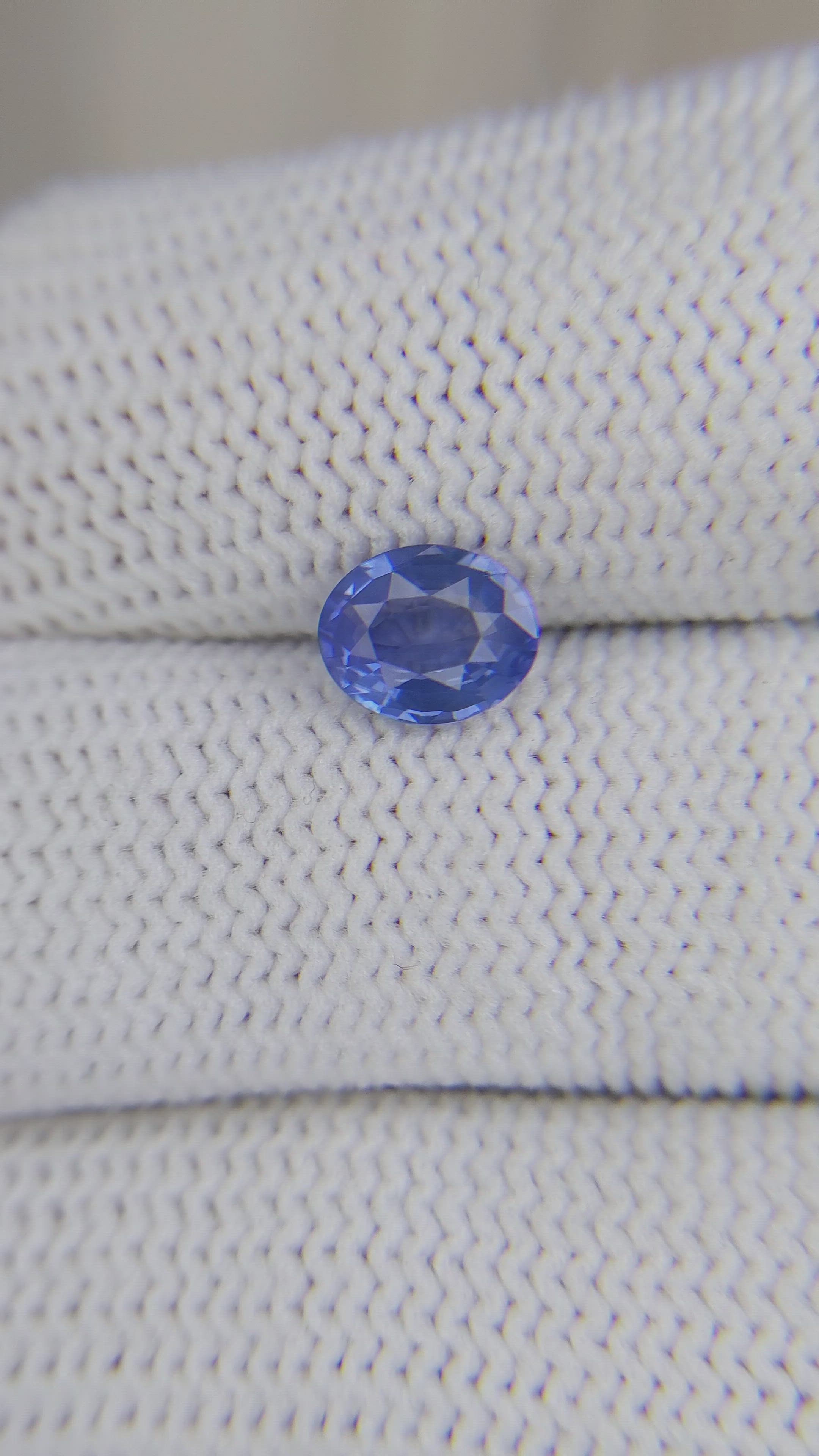 1.18 Ct. Blue Sapphire from Tanzania Size Video