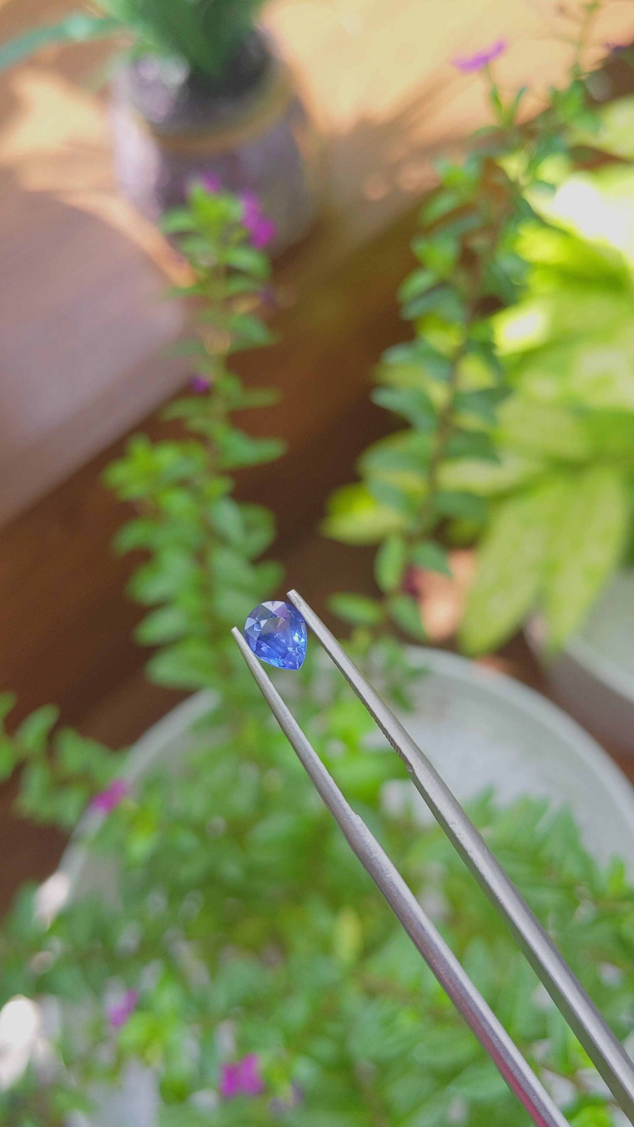 0.70 Ct. Blue Sapphire from Tanzania Size Video
