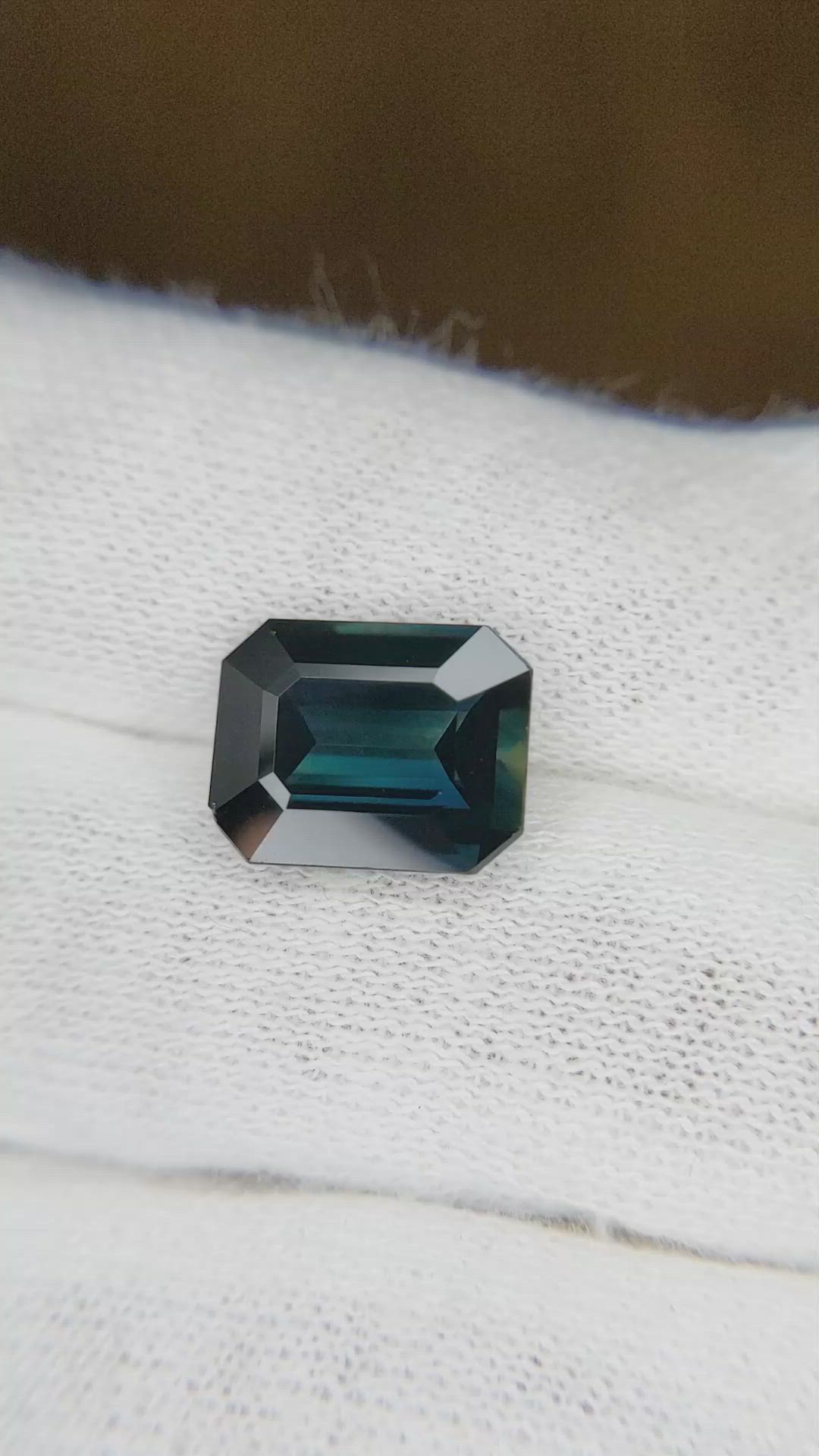 4.18 Ct. Greenish Blue Sapphire from Australia Size Video