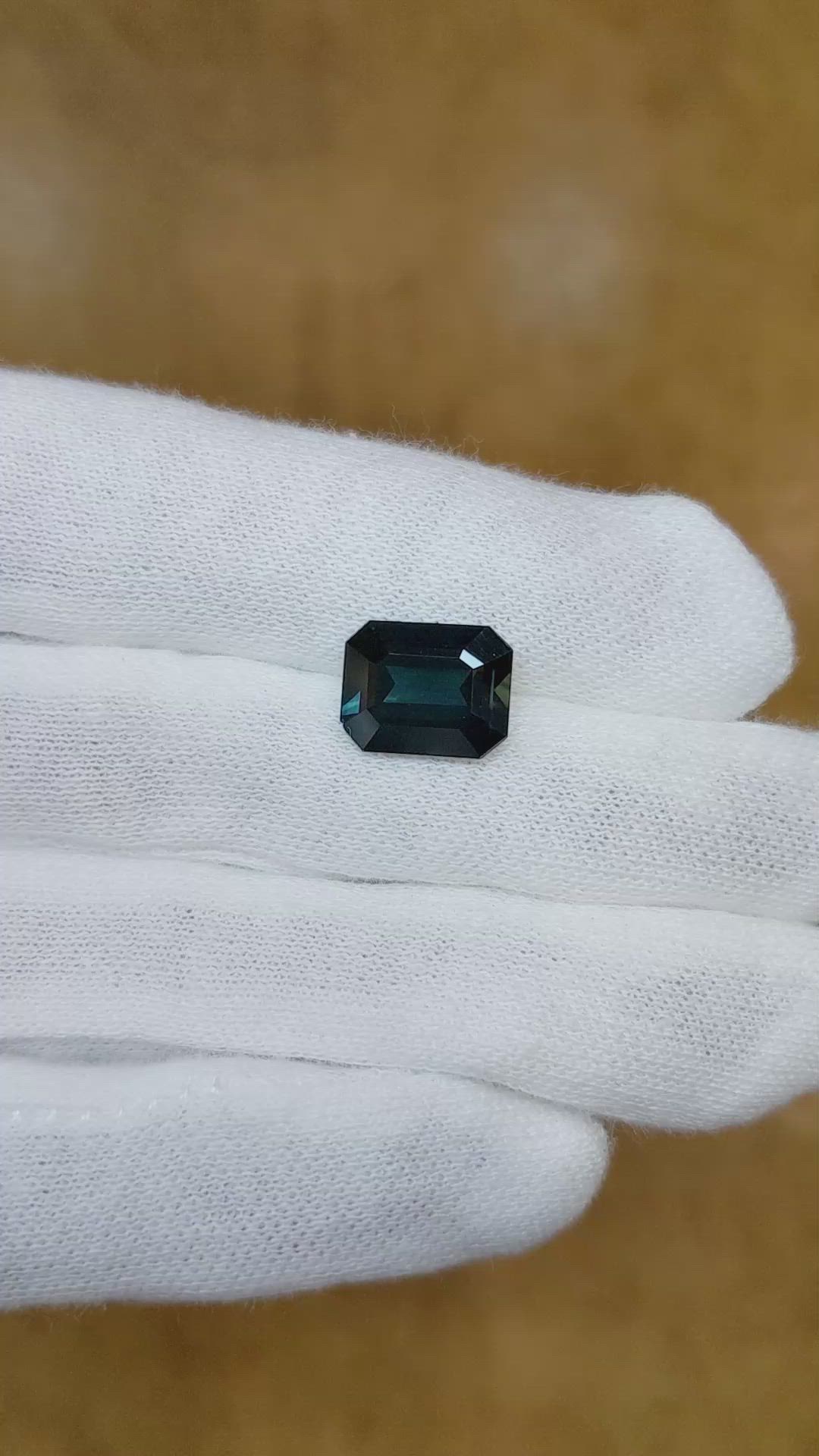 4.18 Ct. Greenish Blue Sapphire from Australia Size Video