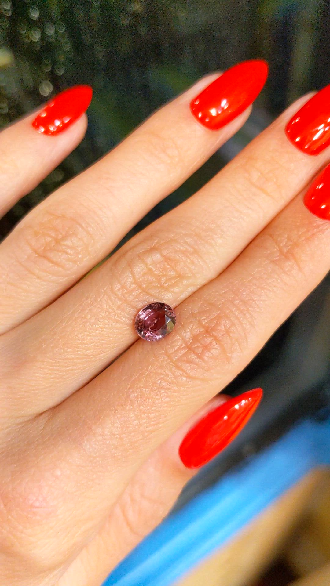 1.54 Ct. Pinkish Brown Sapphire from Ceylon (Sri Lanka) Size Video