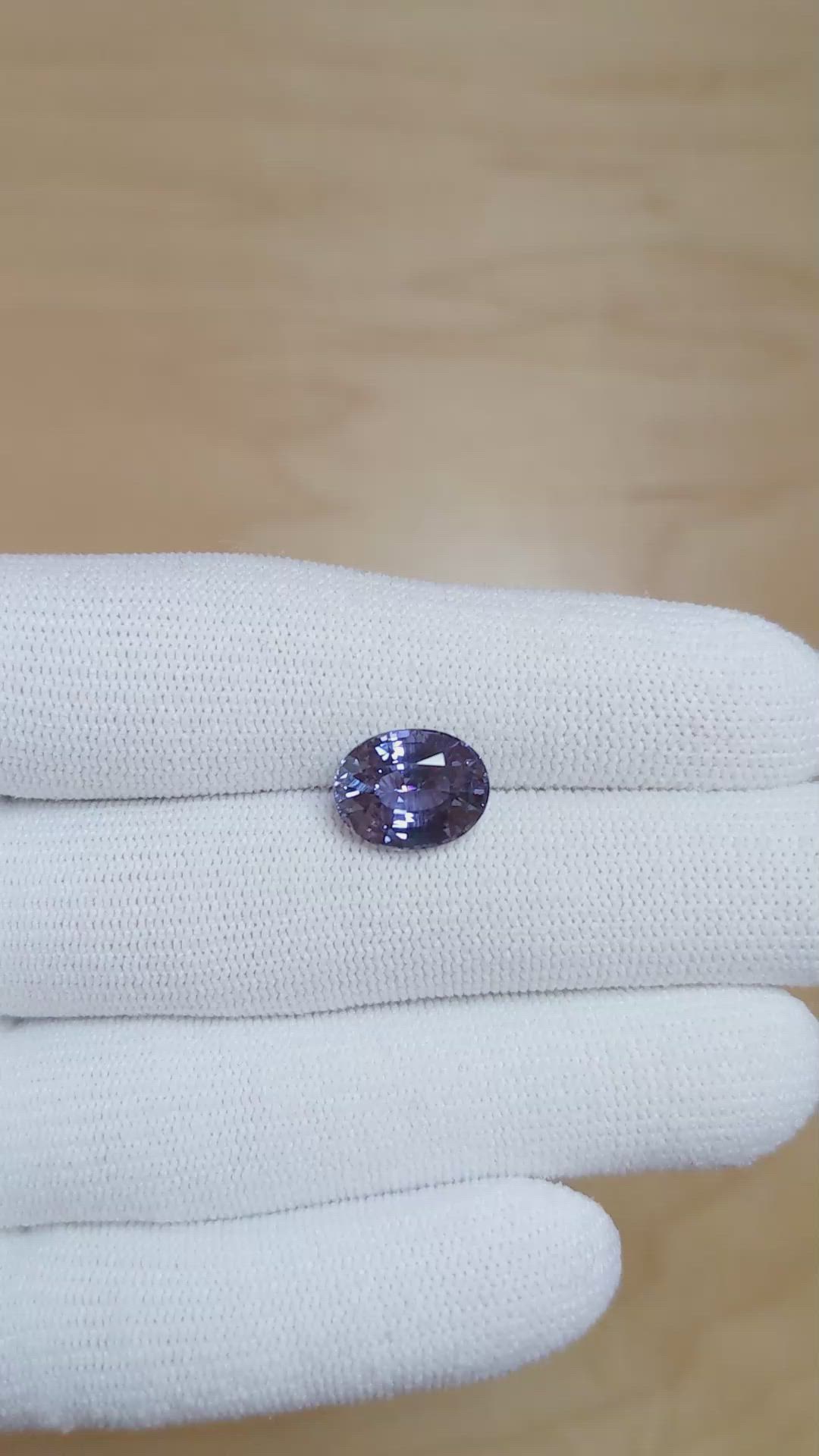5.04 Ct. Color Change Sapphire from Madagascar Size Video