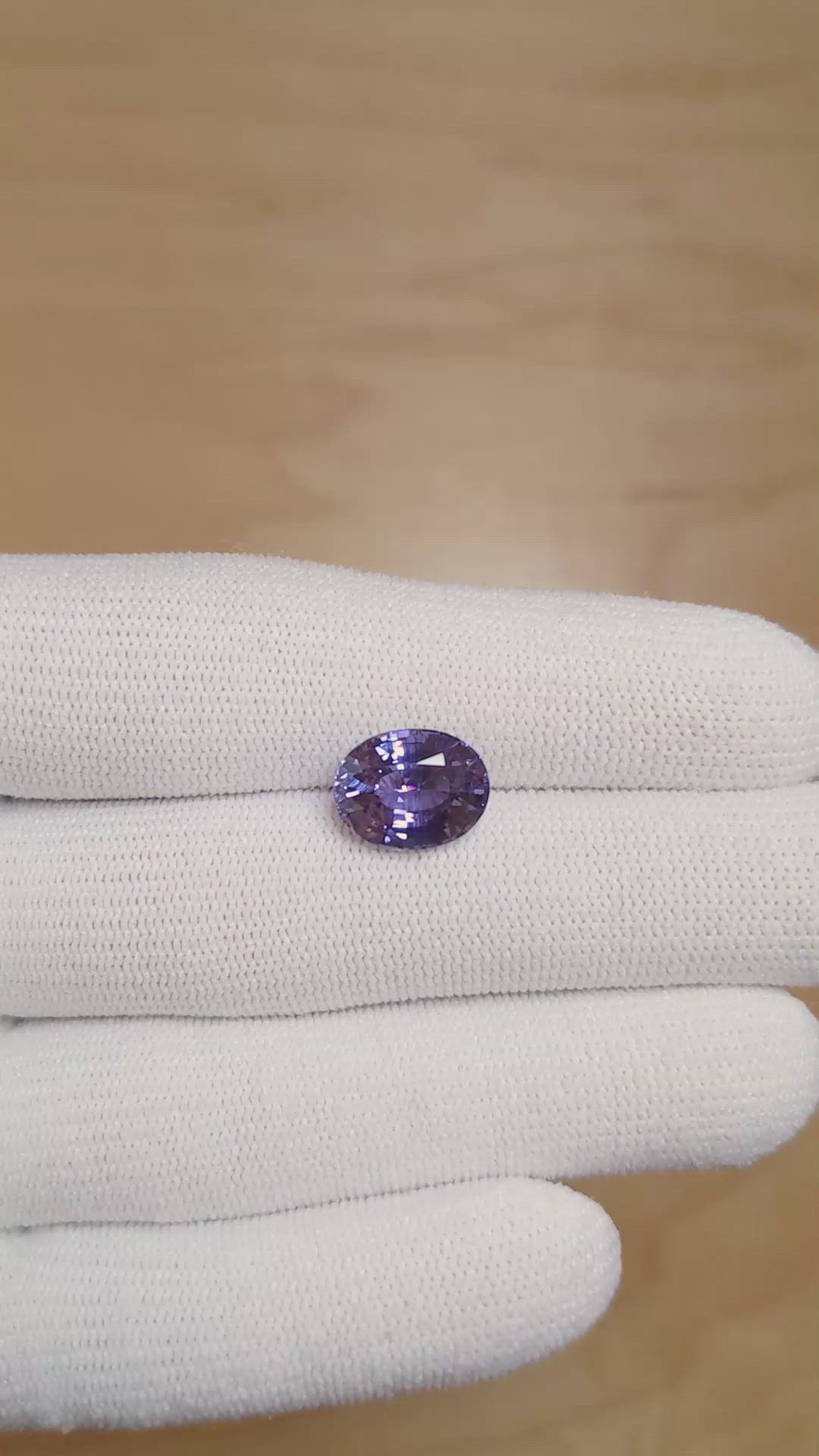 5.04 Ct. Color Change Sapphire from Madagascar Size Video