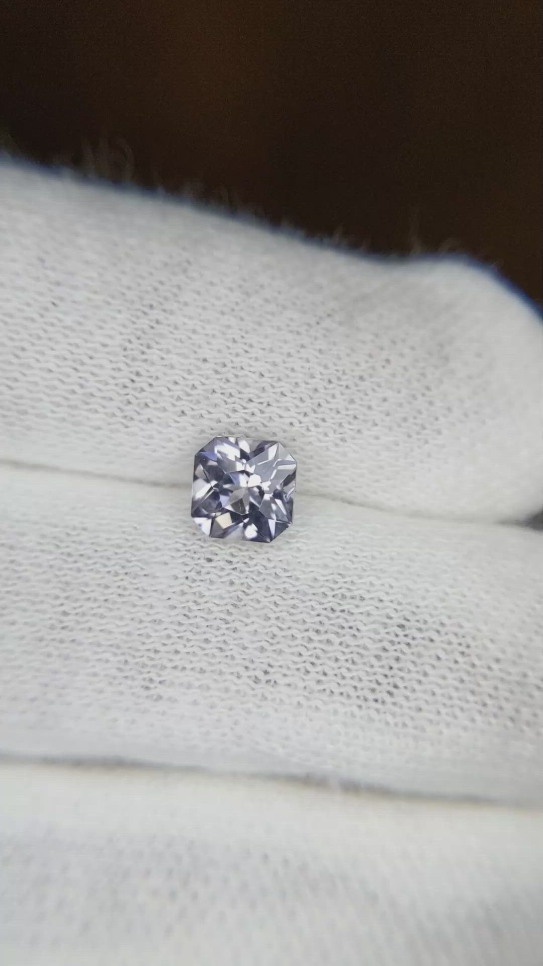 0.96 Ct. Grey Sapphire from Burma (Myanmar) Size Video