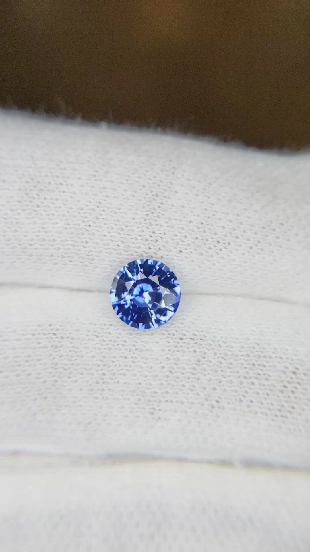 1.36 Ct. Blue Sapphire from Ceylon (Sri Lanka) Size Video