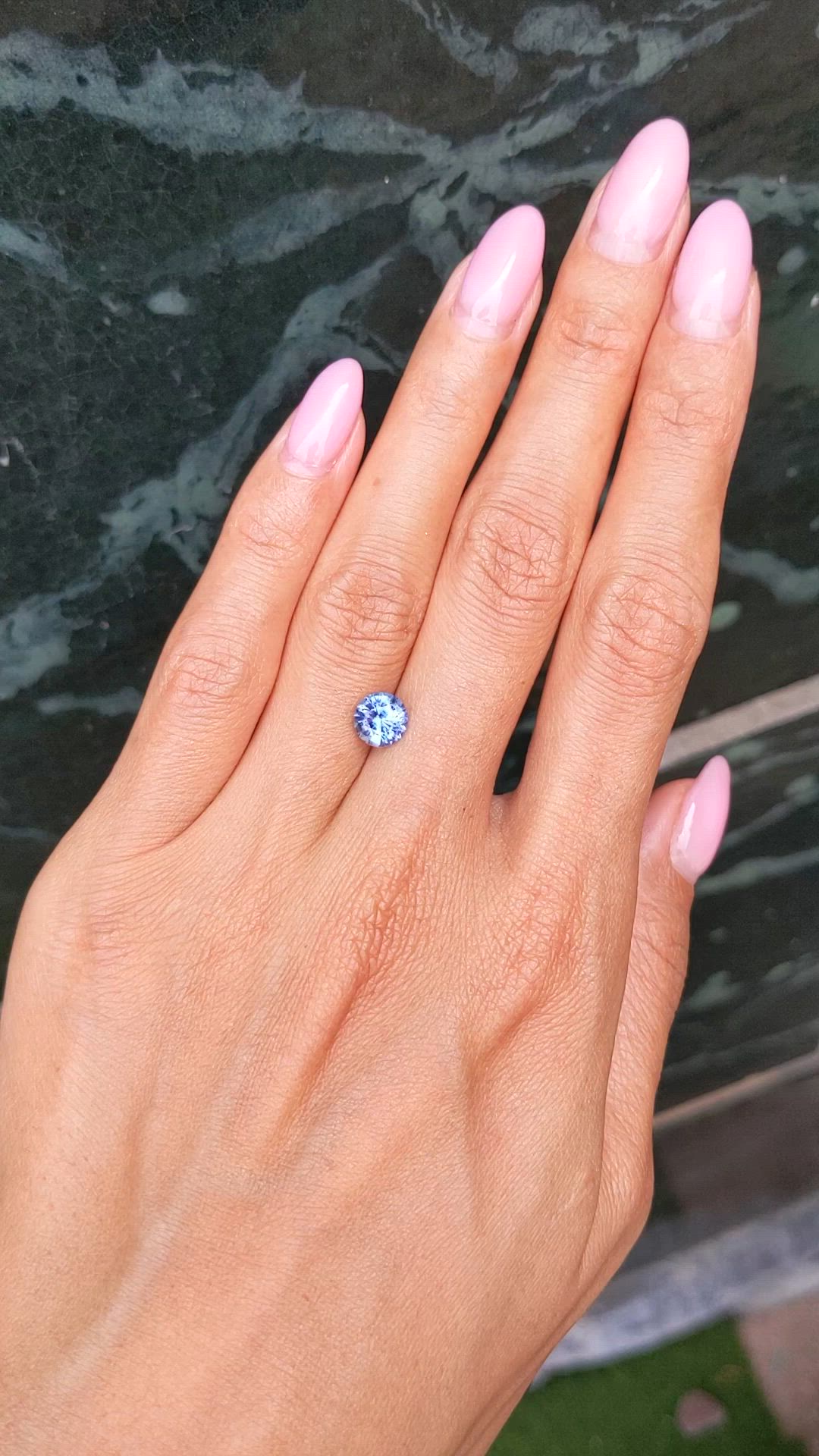 1.52 Ct. Blue Sapphire from Ceylon (Sri Lanka) Size Video
